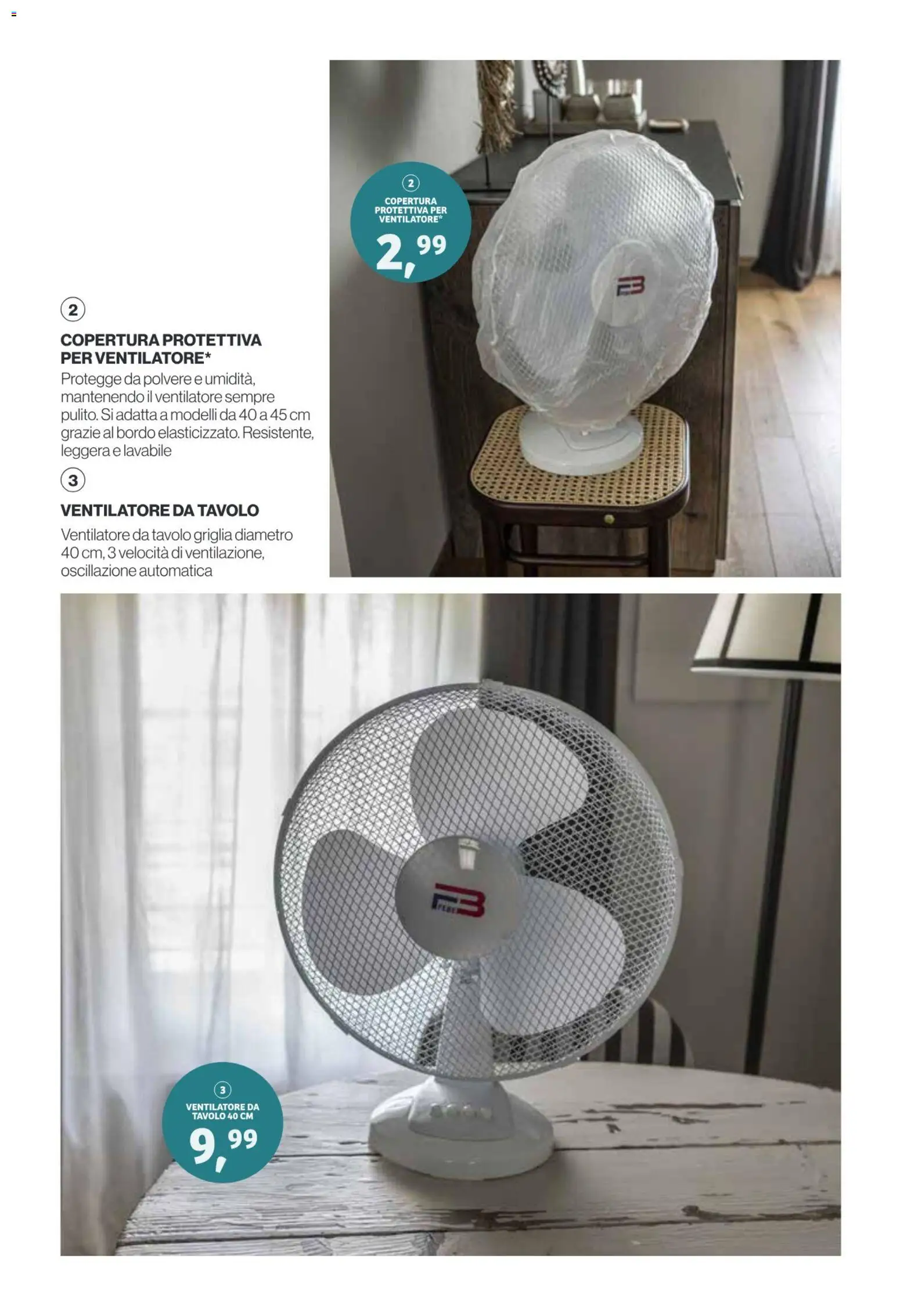 Volantino IN's del 13/05/2026 | Pagina: 9 | Prodotti: Ventilatore, Griglia, Tavolo