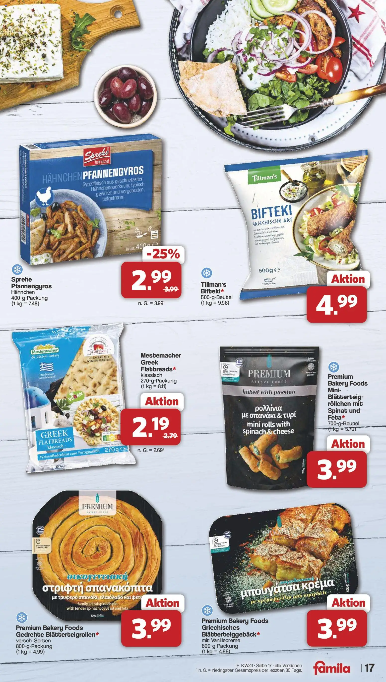 Famila Nordwest Prospekt – gültig ab 01.06.2026 | Seite: 17 | Produkte: Hahnchen, Feta