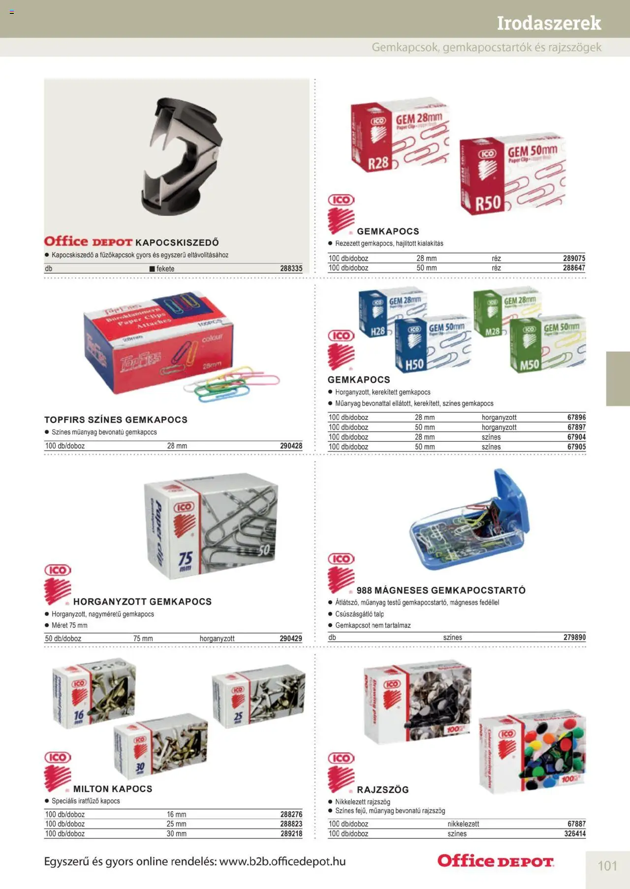 Office Depot akciós ujság - amely érvényes a következő dátumtól: 2025.04.10. | Oldal: 101