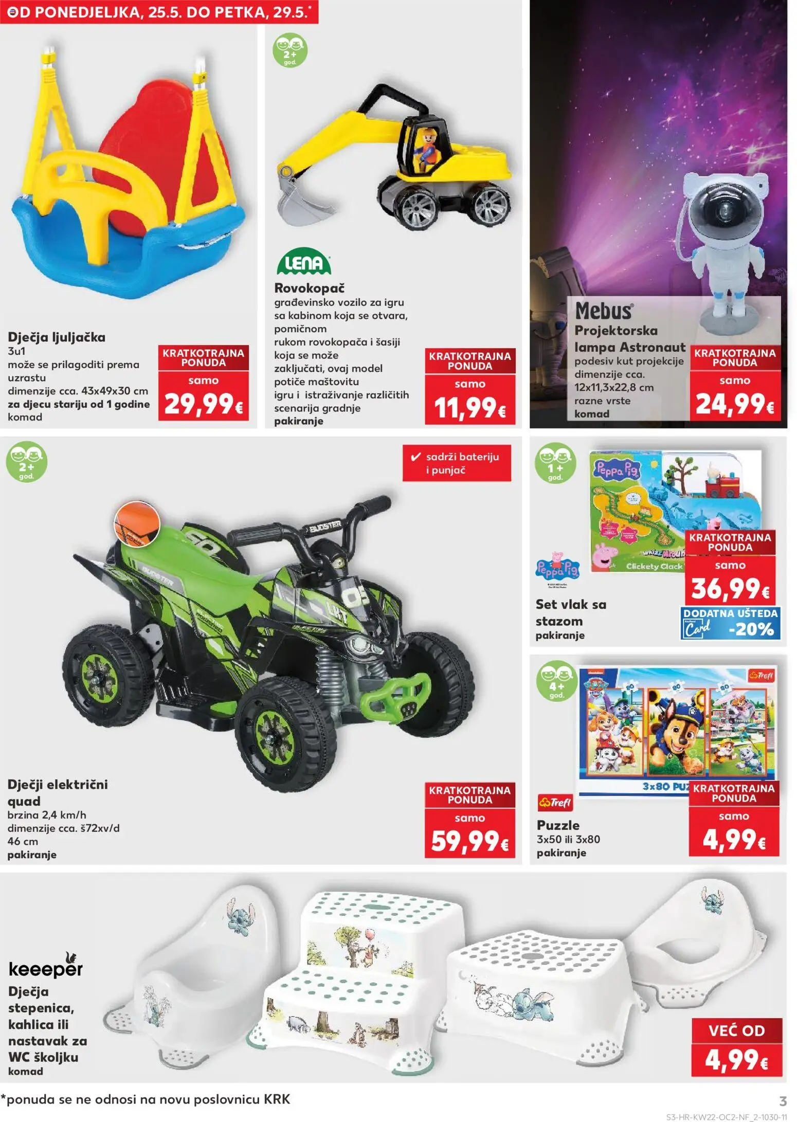 Kaufland katalog | vrijedi od 27.05.2026 | Stranica: 3 | Proizvodi: Ljuljačka