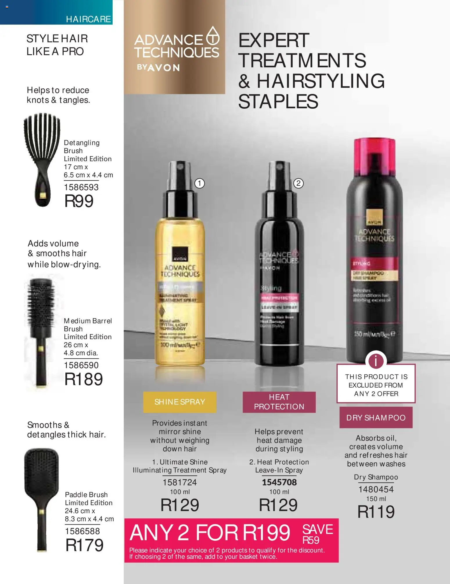 New Avon catalogue – valid from 01/09/2026 | Page: 146 | Products: Basket, Mirror, Brush, Shampoo