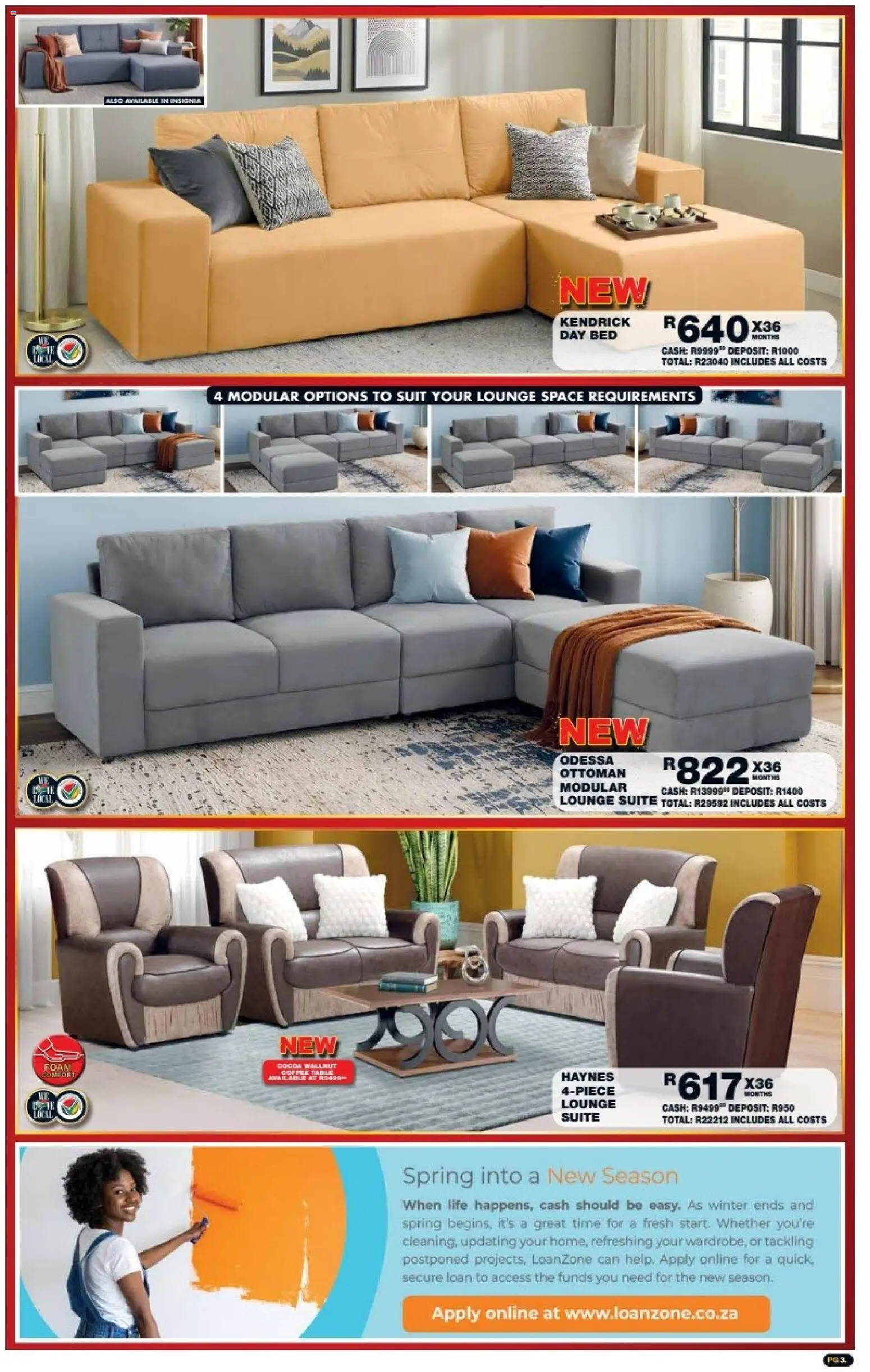 New Lewis Stores catalogue – valid from 05/10/2026 | Page: 3 | Products: Bed, Coffee table, Coffee, Foam