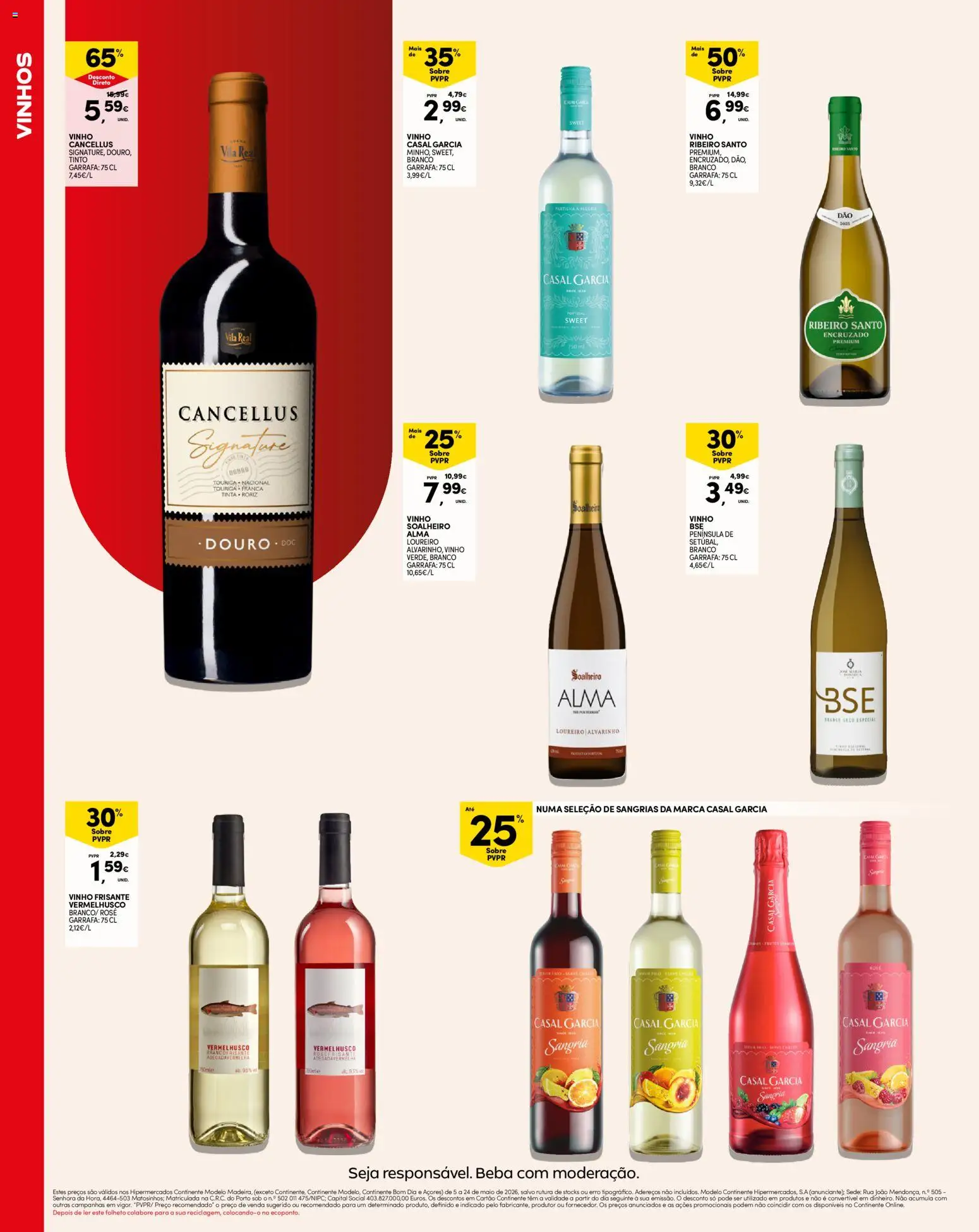 Continente Madeira │ válido de 05.05.2026 | Página: 16 | Produtos: Vinho, Vinho tinto