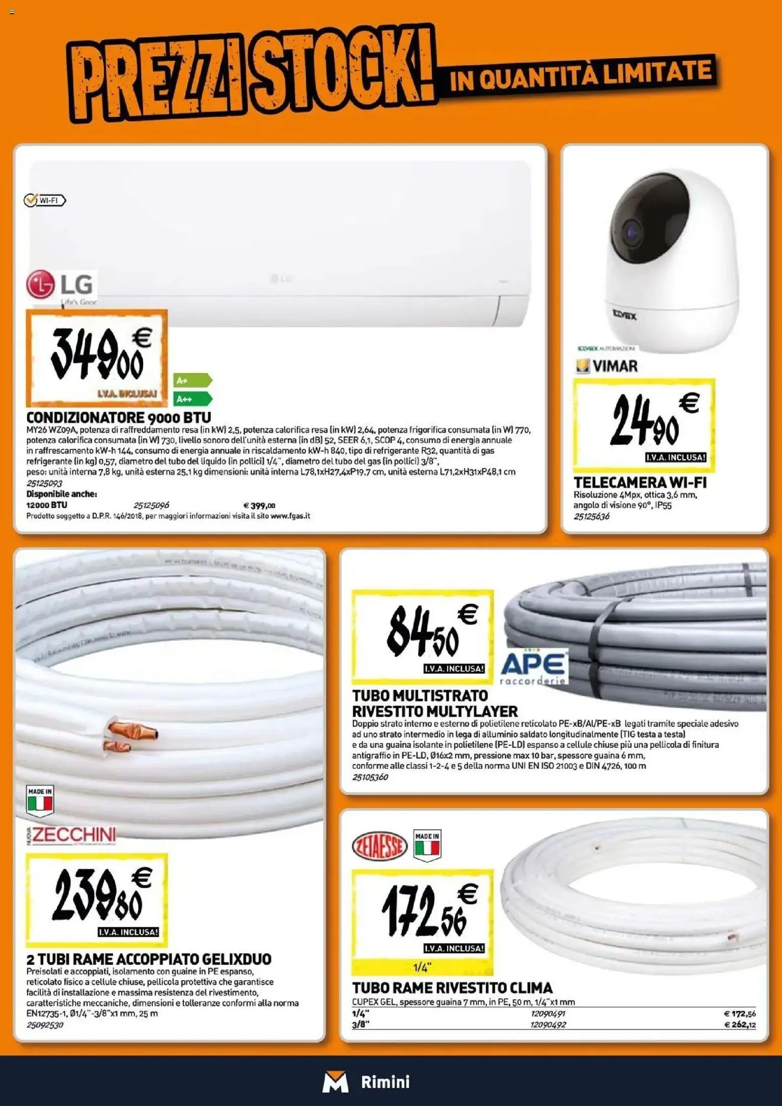 Nuovo TECNOMAT catalogo Rimini dal 27/08/2026 > offerte anteprima 🛍️ | Pagina: 8 | Prodotti: Pellicola, Alluminio, Tubi, Condizionatore