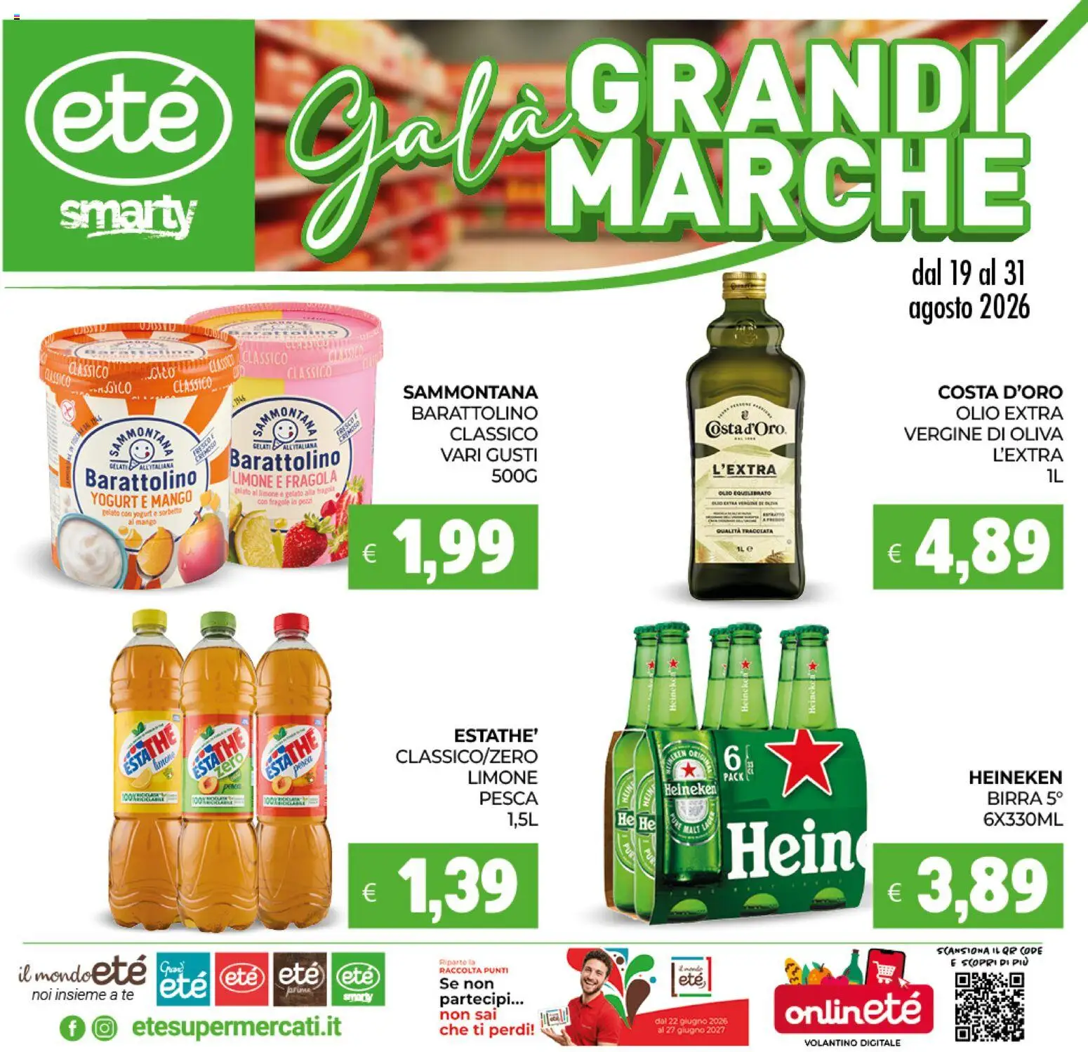 Volantino Eté del 19/08/2026 | Pagina: 1 | Prodotti: Tè, Limone, Olio, Mango