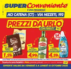 Anteprima del volantino SuperConveniente volantino Aci Catena valido a partire dal 02/10/2026