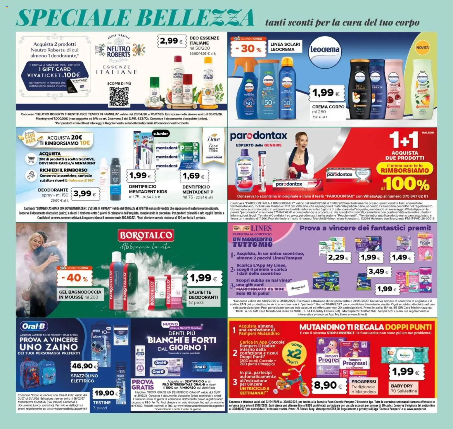 Volantino Oasi del 04.06.2026 | Pagina: 5 | Prodotti: Crema, Deodorante, Zaino, Data