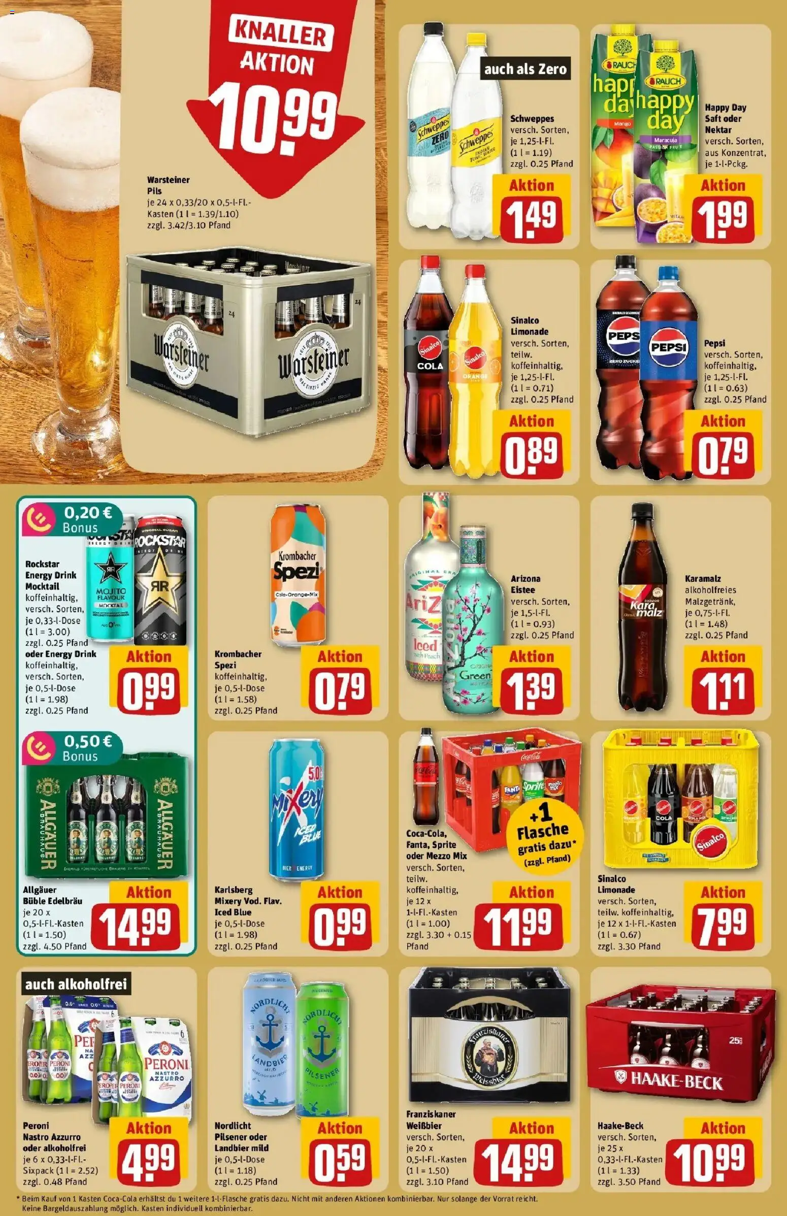 REWE Prospekt ab 12.10.2026 zum Blättern » Angebote | Seite: 20 | Produkte: Sinalco, Weißbier, Pepsi, Saft