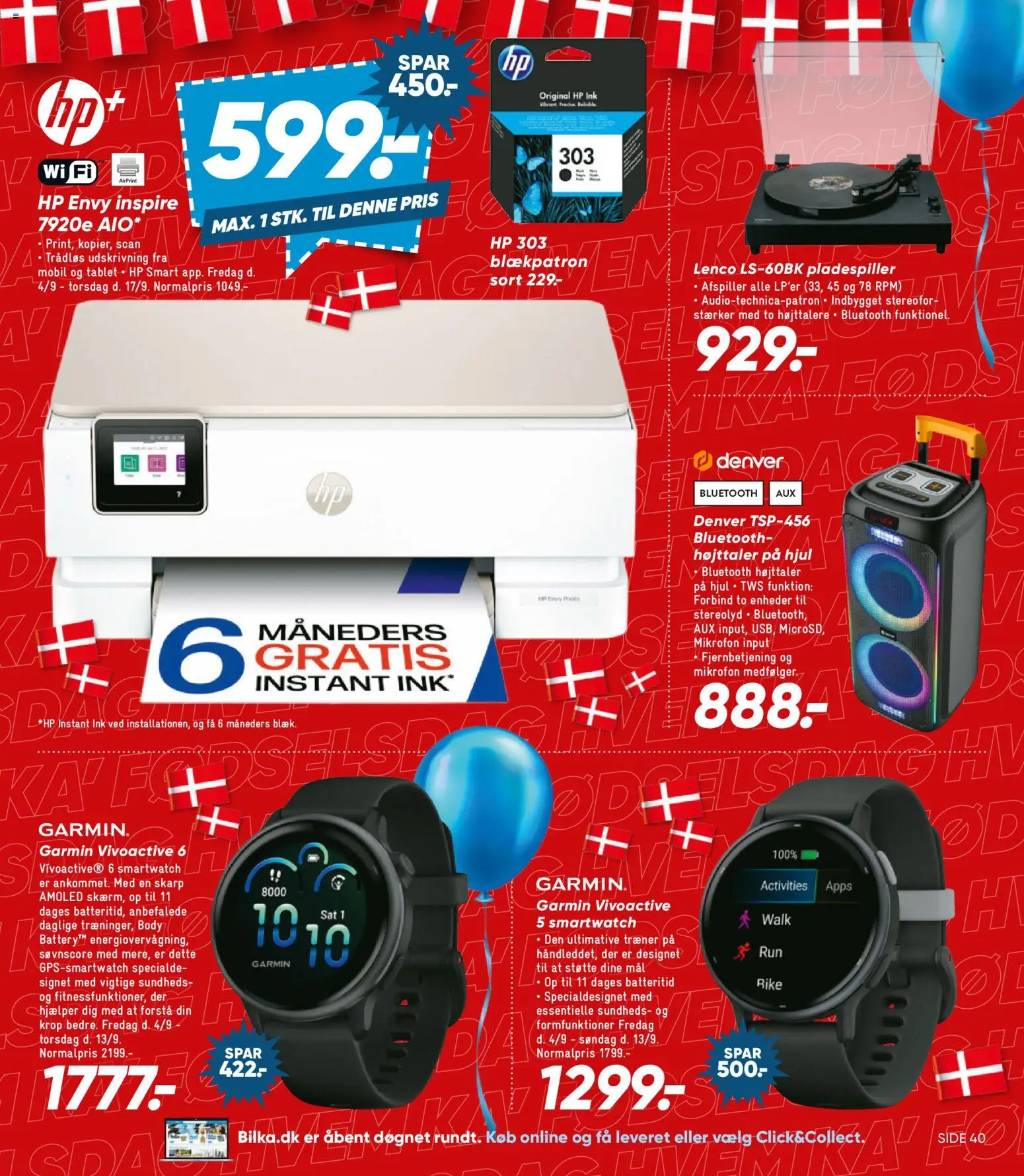 Bilka tilbudsavis – gyldig fra 04/09/2026 | Side: 24 | Produkter: Tablet, Mikrofon, Højttaler, Smartwatch