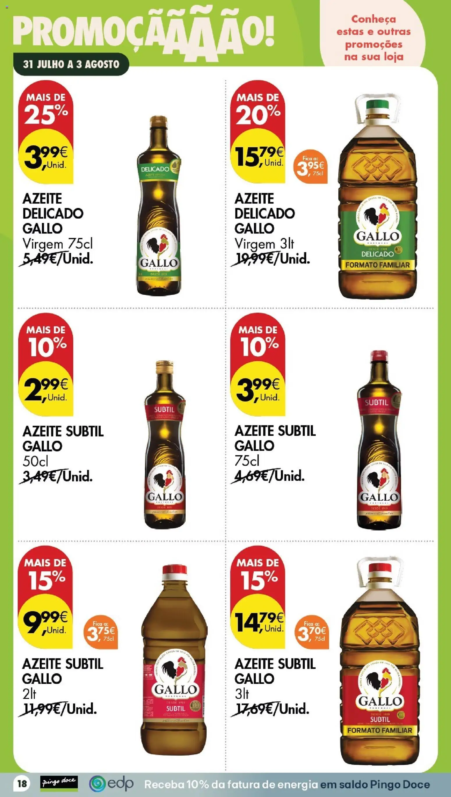 Pingo Doce Poupe este Fim de Semana │ válido de 31/07/2026 | Página: 18 | Produtos: Azeite
