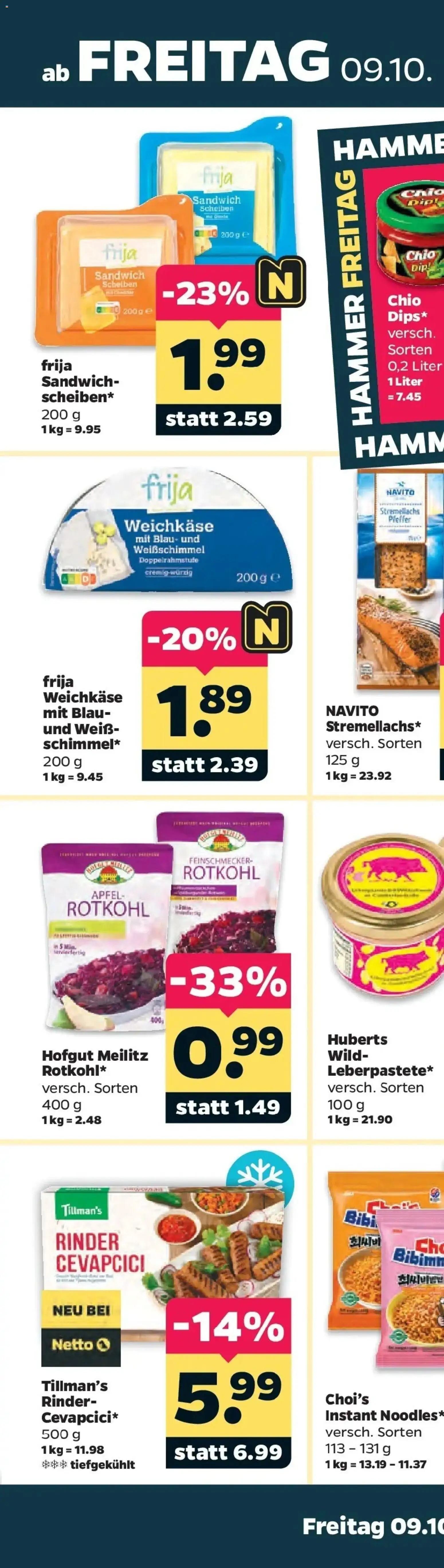 Netto Aktueller Prospekt ab 05.10.2026 → Angebote nächste Woche | Seite: 77 | Produkte: Rotkohl, Cevapcici, Äpfel, Pfeffer