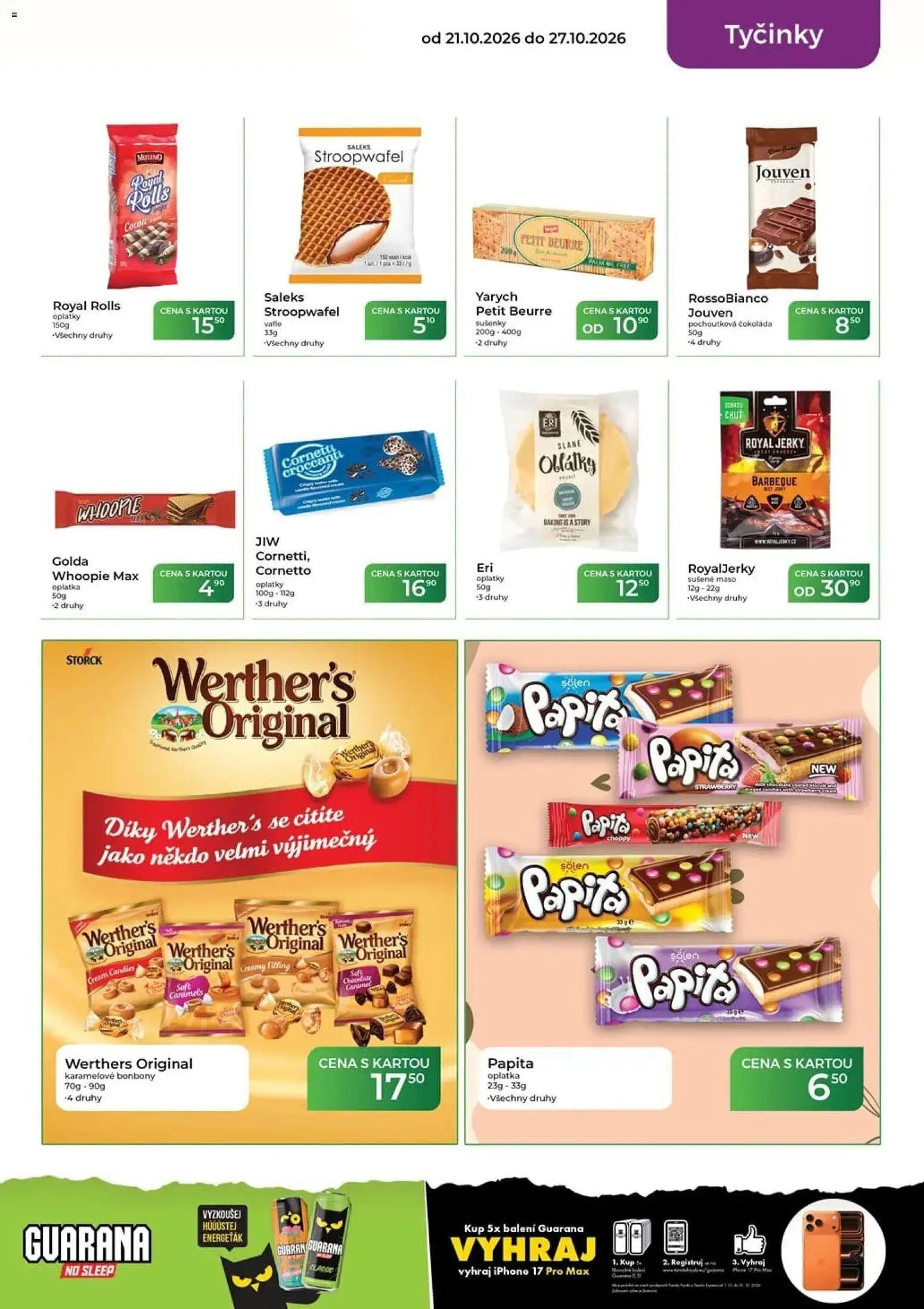 Tamda Foods leták od 21.10.2026 | Strana: 29 | Produkty: Bonbóny, Tyčinky, Sušené maso, Oplatky