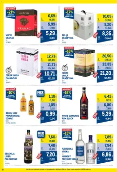 Metro Profi cijena - Pregled kataloga iz trgovine Metro, vrijedi od 01.10.2026 | Stranica: 18 | Proizvodi: Pelinkovac, Domaći rum, Liker, Vodka