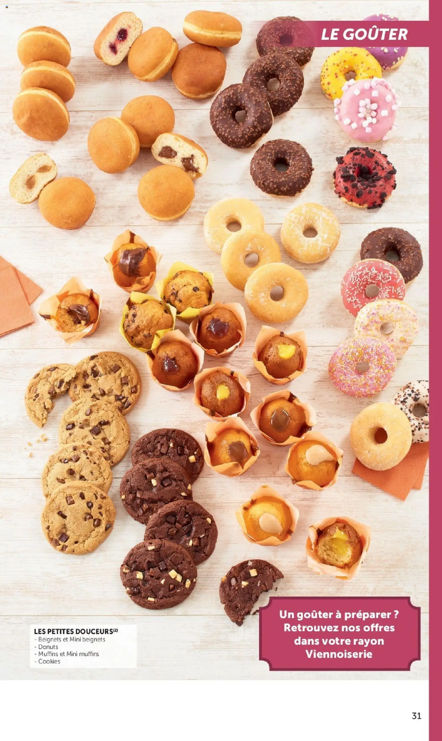 {H1} | Page: 31 | Produits: Muffins, Cookies, Viennoiserie