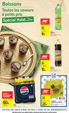 Carrefour - Prévisualisation de Fresh Tonic CARREFOUR SENSATION, 6 x 33 cl. valide à partir de 25/08/2026 | Page: 15 | Produits: Tonic, Soda, Fruits, Pepsi Zero