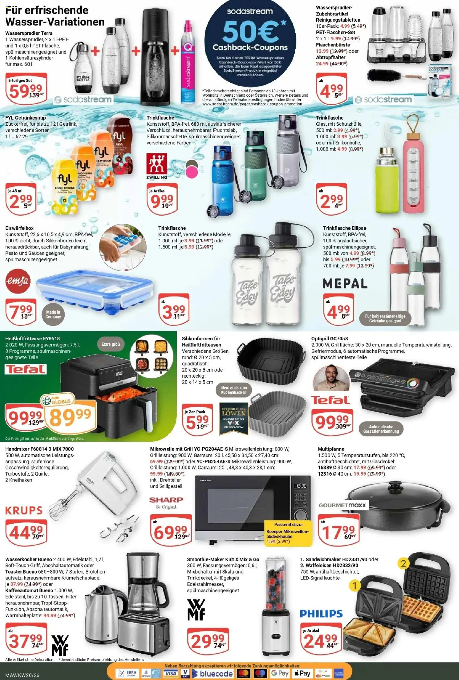 Globus Prospekt Mannheim	 – gültig ab 10.05.2026 | Seite: 26 | Produkte: Krups, Wasserkocher, Sandwichmaker, Toaster