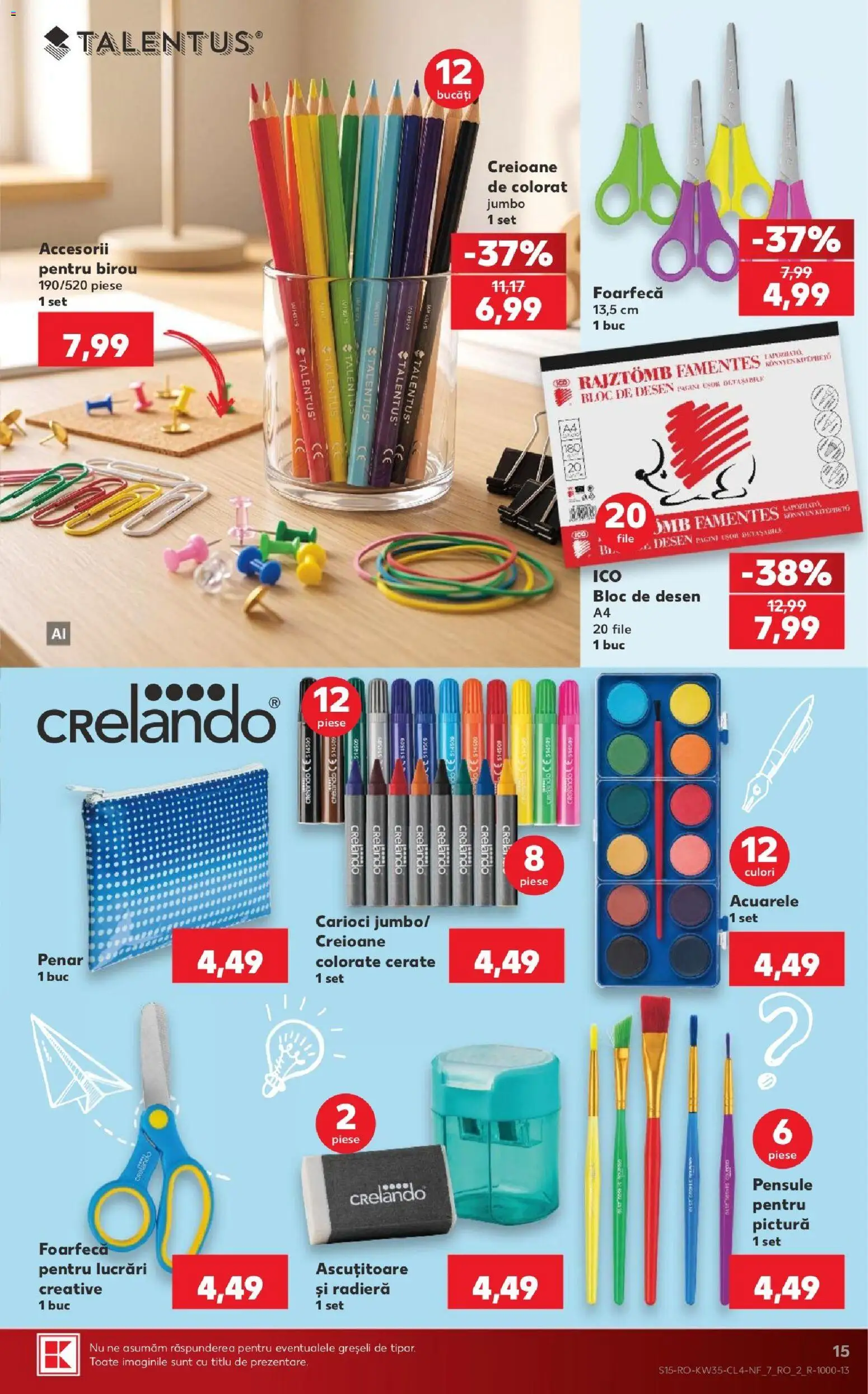Kaufland RO akciós ujság - amely érvényes a következő dátumtól: 2026.08.26. | Oldal: 15 | Termékek: Filé