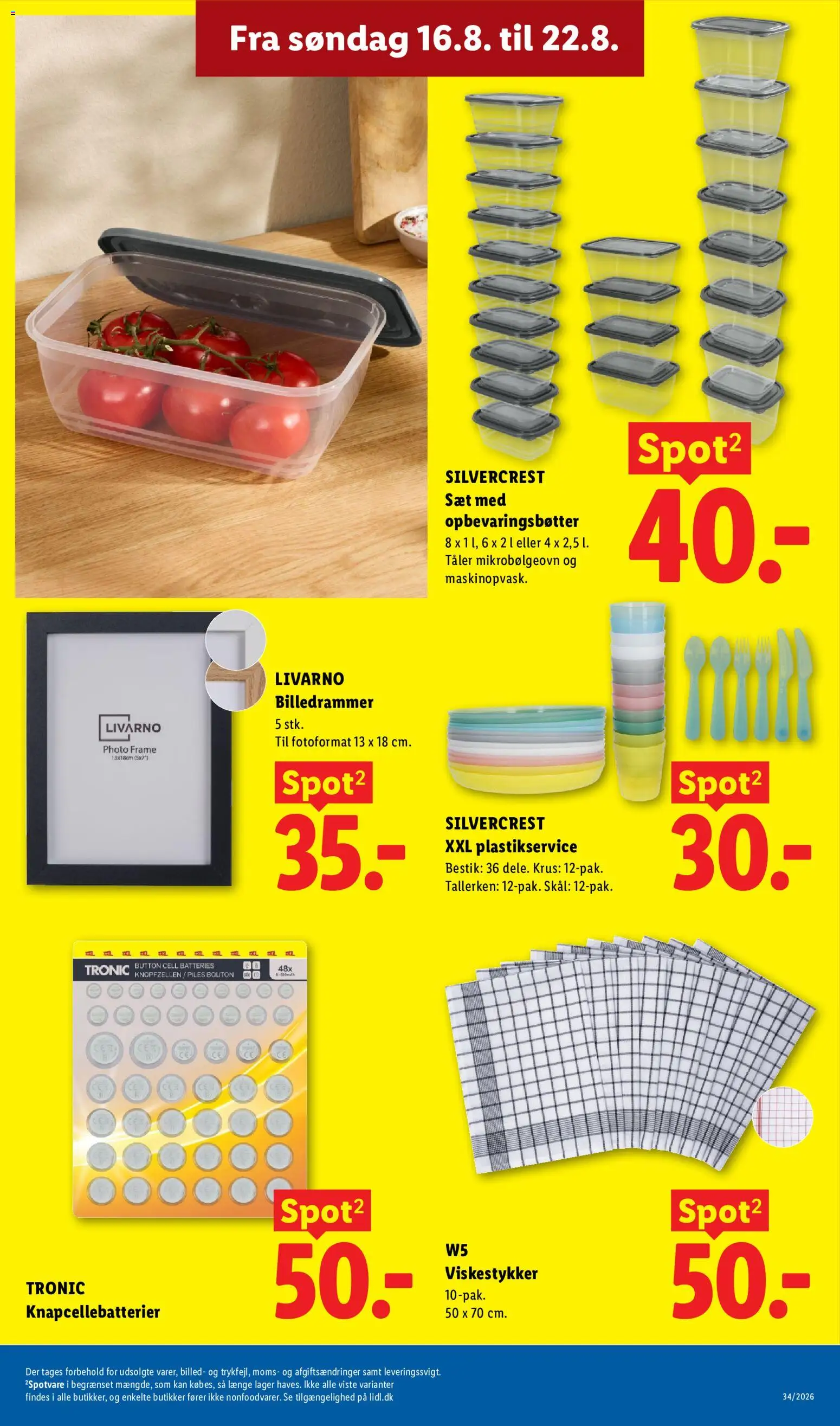 Lidl tilbudsavis – gyldig fra 16/08/2026 | Side: 20 | Produkter: Viskestykker, Søm, Ovn, Mikrobølgeovn