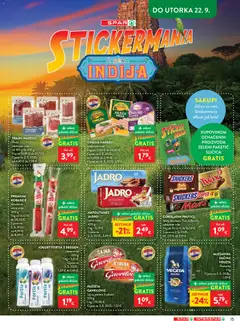 Interspar Katalog - Pregled kataloga iz trgovine Interspar, vrijedi od 16.09.2026 | Stranica: 22 | Proizvodi: Vindija, Snickers, Podravka, Napolitanke
