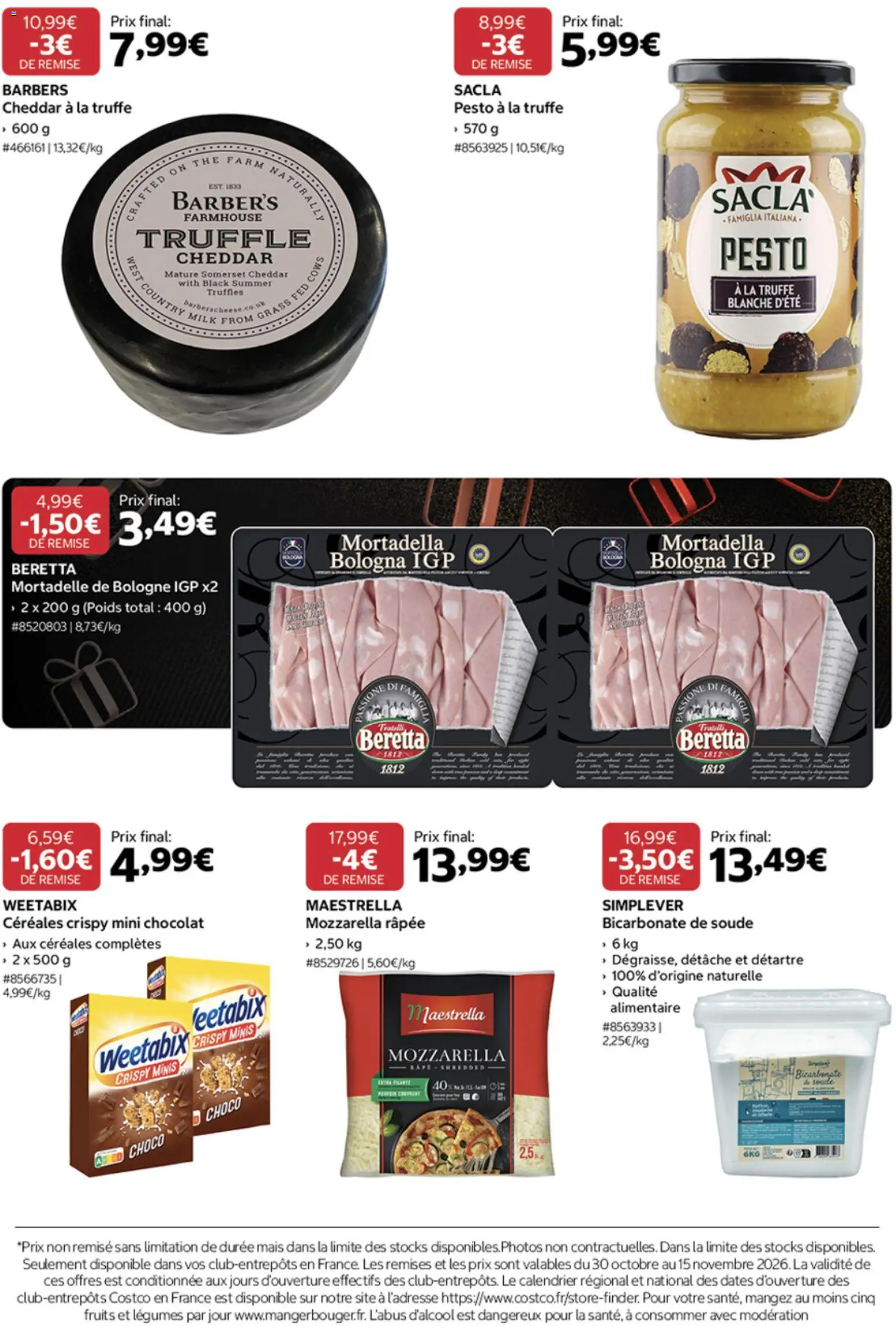 {H1} | Page: 7 | Produits: Pesto, Fruits, Mortadelle, Céréales