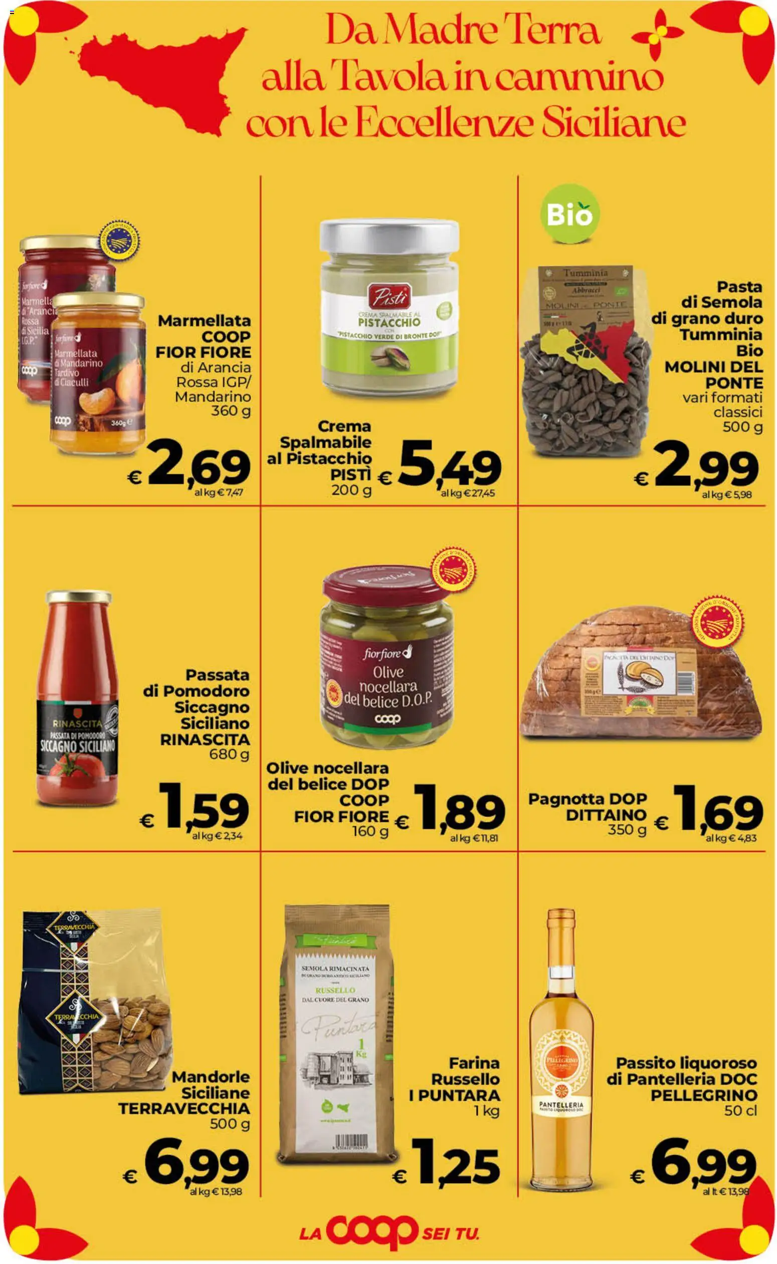Volantino Ipercoop del 02/10/2026 | Pagina: 11 | Prodotti: Pasta, Mandorle, Passata di pomodoro, Semola