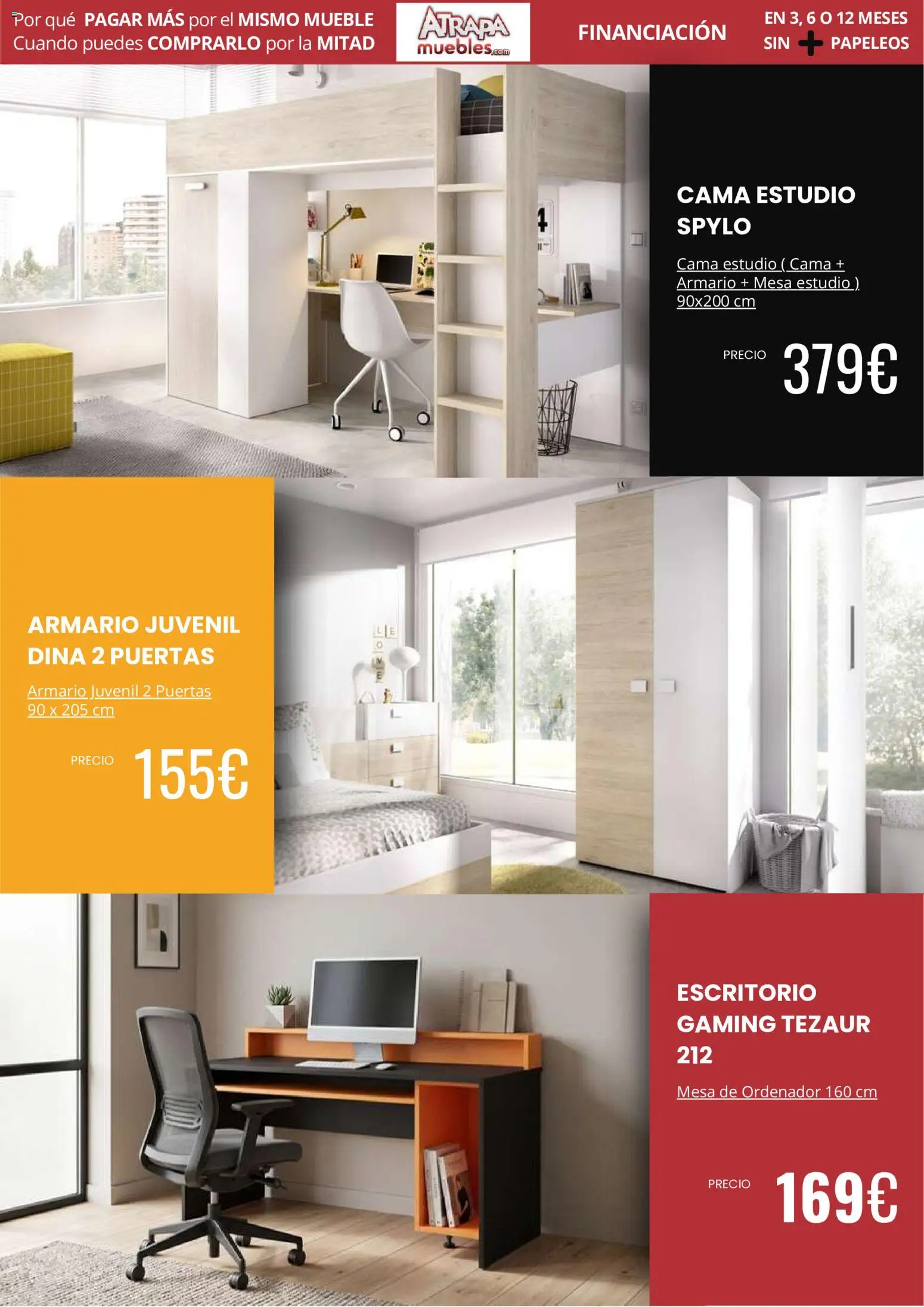 Atrapa Muebles folleto │ válido desde el 01/07/2026 | Página: 9 | Productos: Ordenador, Cama, Mesa, Armario
