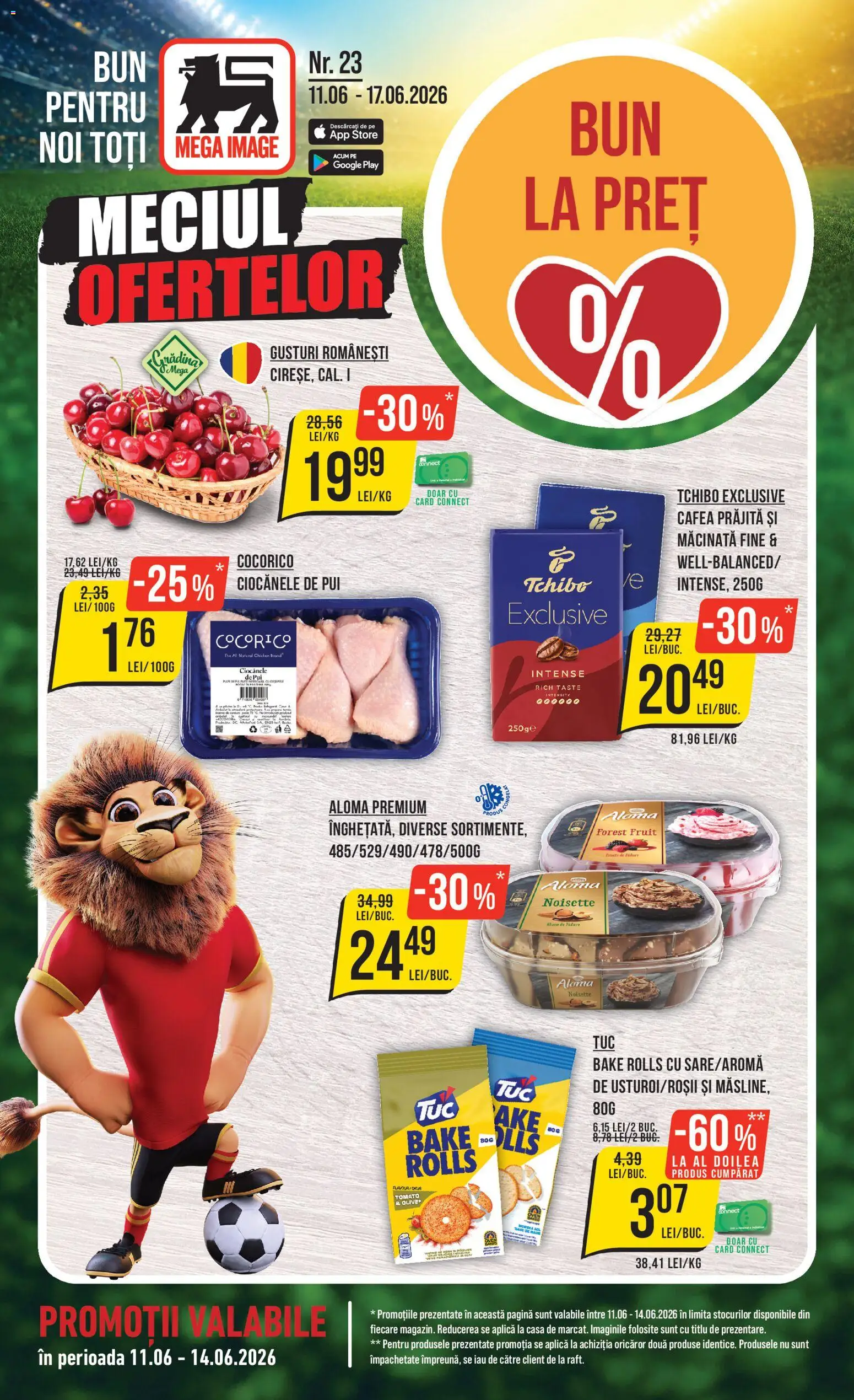 Noul catalog Mega Image – valabil de la 11.06.2026 | Pagină: 1 | Produse: Hacıyatmaz Kedi Oyuncağı, Cafea