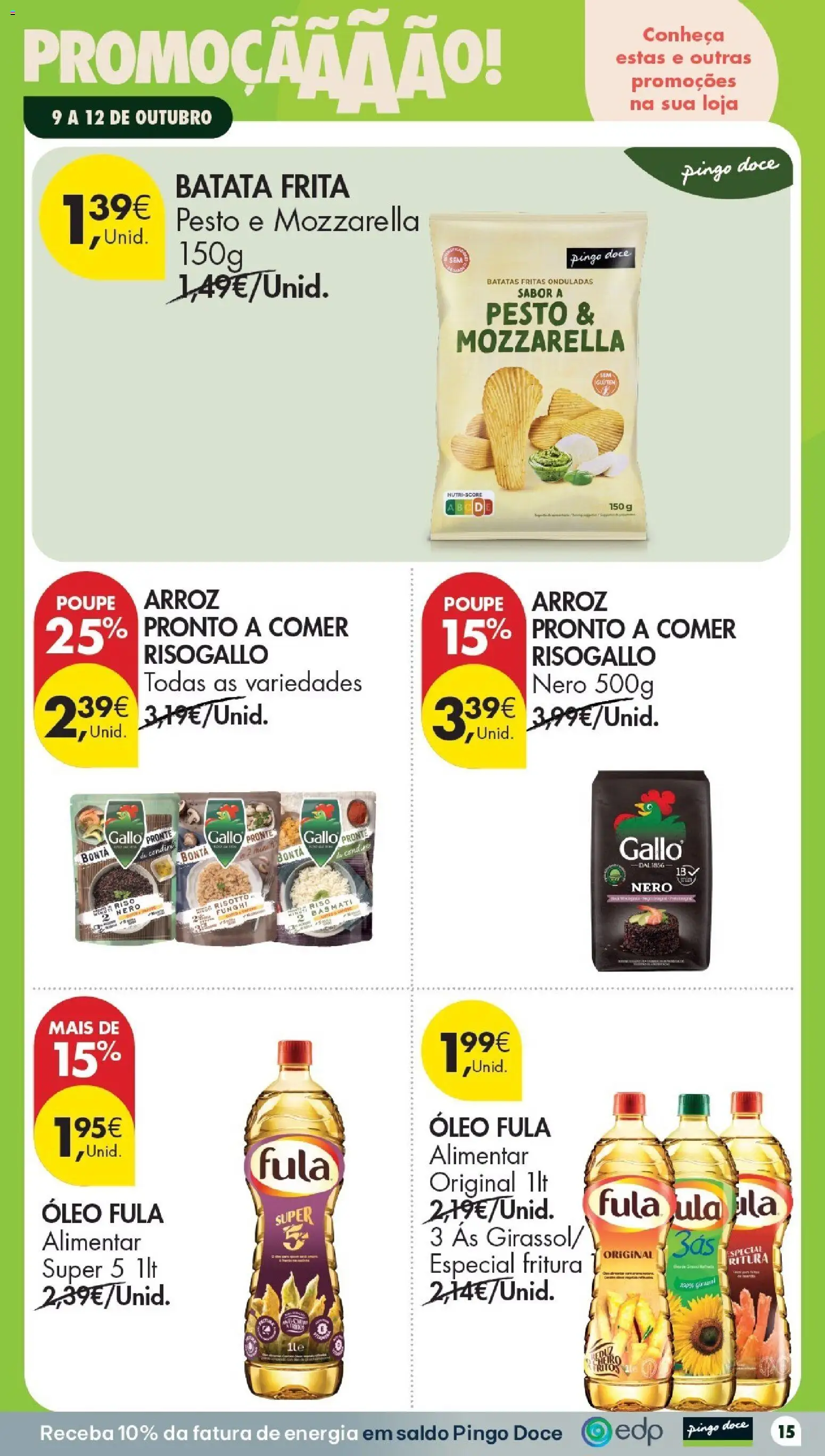 Pingo Doce Folheto Poupe Este Fim de Semana │ válido de 09/10/2026 | Página: 15 | Produtos: Batata, Pesto, Arroz, Batatas fritas