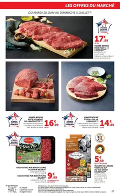 Super U - Prévisualisation de Super U - Les prix bas de la semaine valide à partir de 30/06/2026 | Page: 27 | Produits: Magret de canard, Viande, Viande bovine