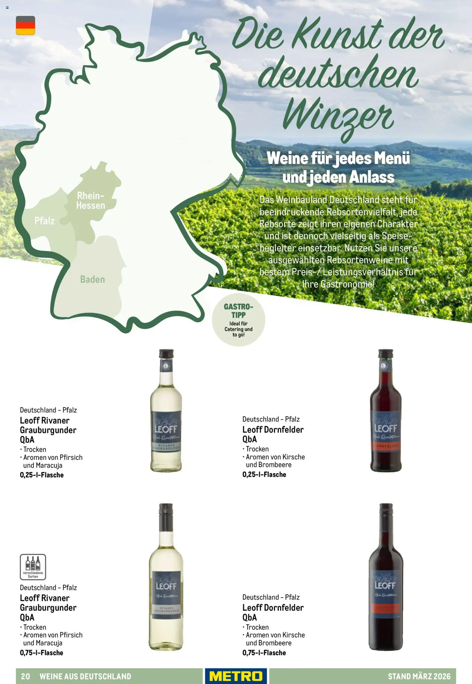 Metro Hauswein-Katalog – gültig ab 03.03.2026 | Seite: 20 | Produkte: Pfirsich