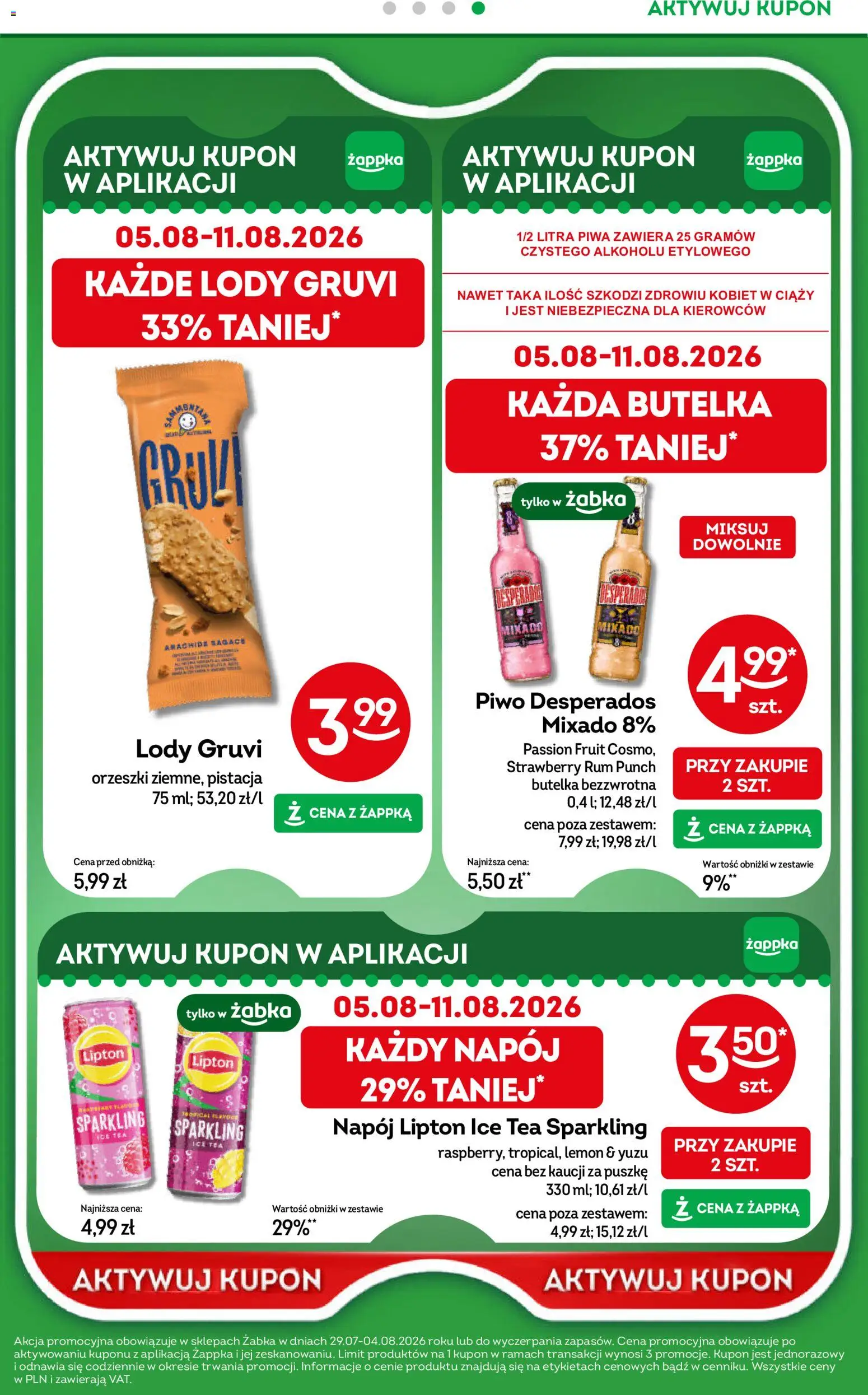 Żabka gazetka od 29.07.2026 | Strona: 39 | Produkty: Ice Tea, Piwo Desperados, Piwo, Rum