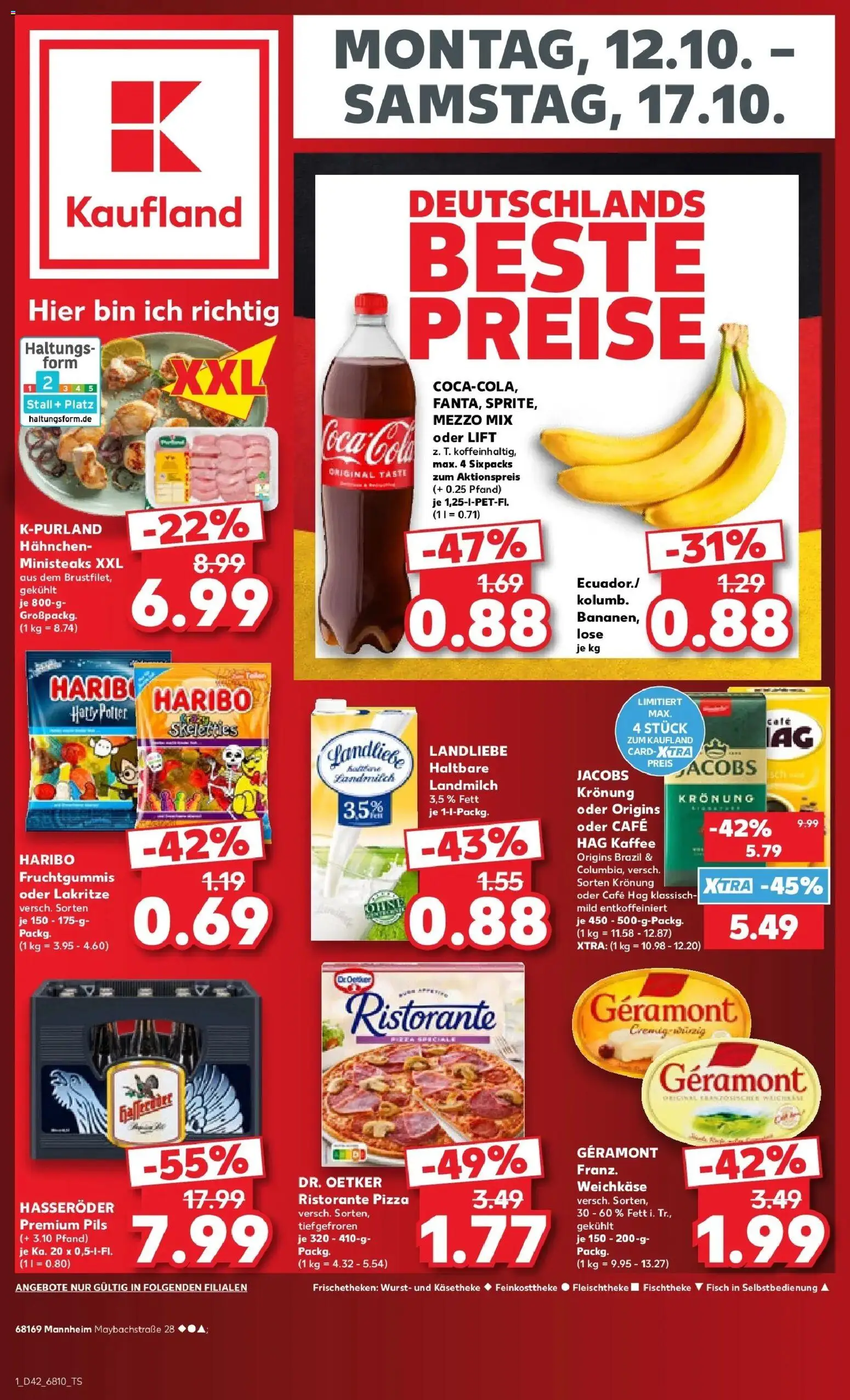Prospekt Kaufland ab 12.10.2026 » Angebote Online zum Blättern | Seite: 5 | Produkte: Hahnchen, Haribo, Kaffee, Hasseröder