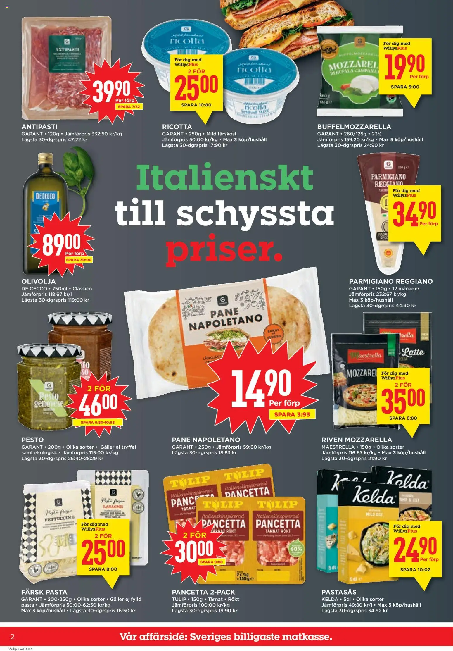 Willys reklamblad aktuell från 28/09/2026 | Sida: 2