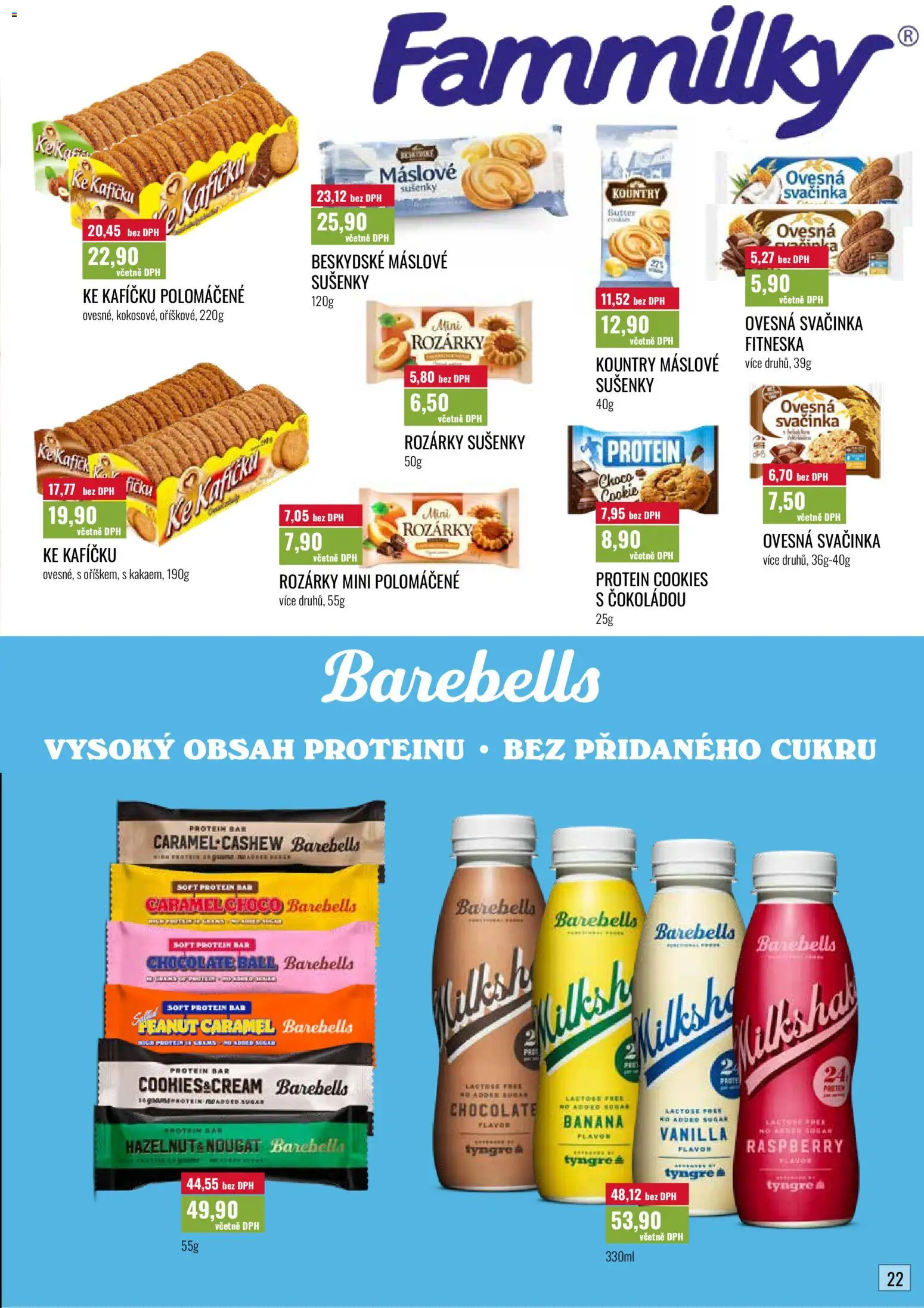 Ratio leták od 01.08.2026 | Strana: 23 | Produkty: Cookies, Protein bar, Protein, Sušenky