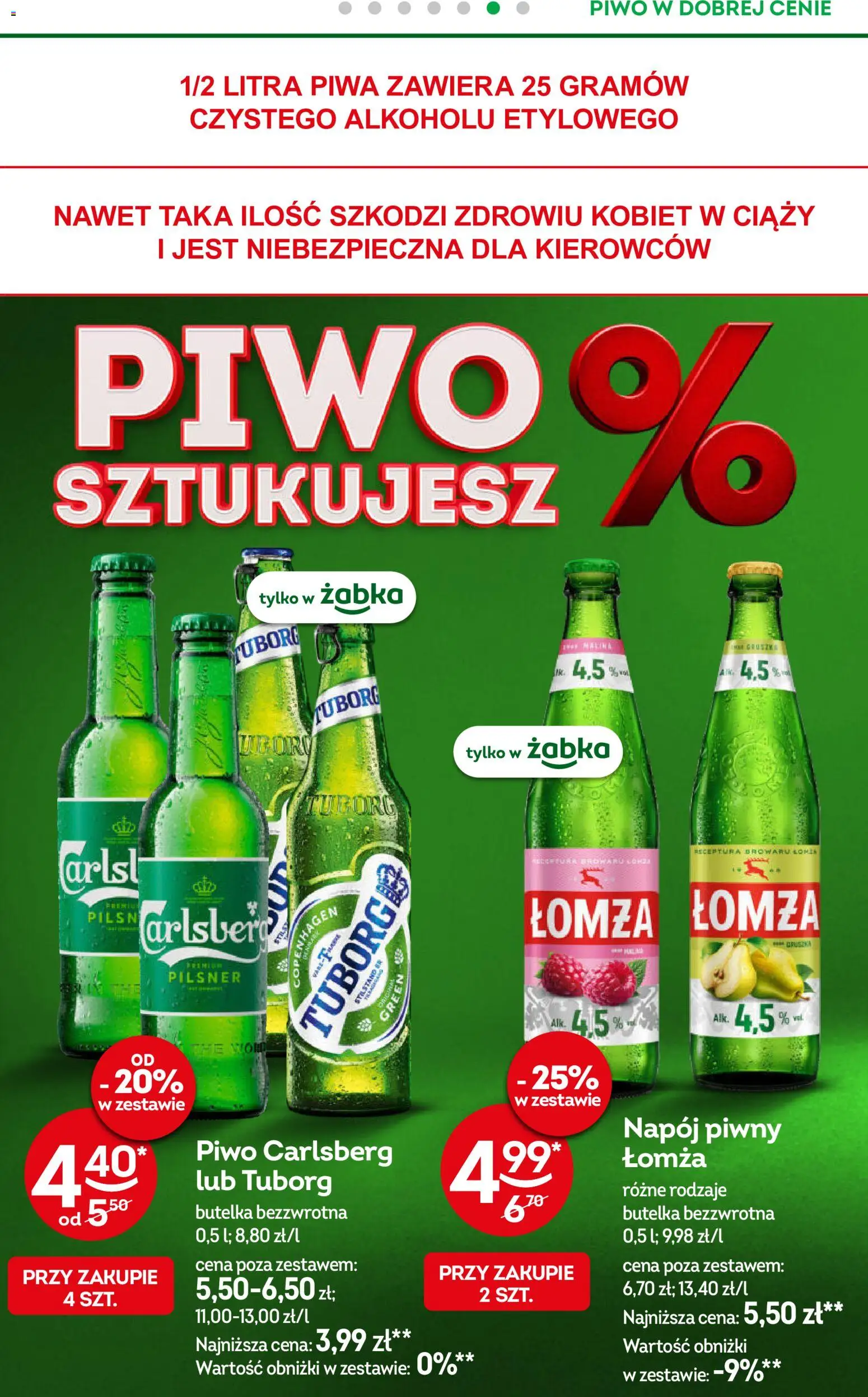 Żabka gazetka od 10.08.2026 | Strona: 49 | Produkty: Gruszka, Carlsberg, Piwo Carlsberg, Piwo