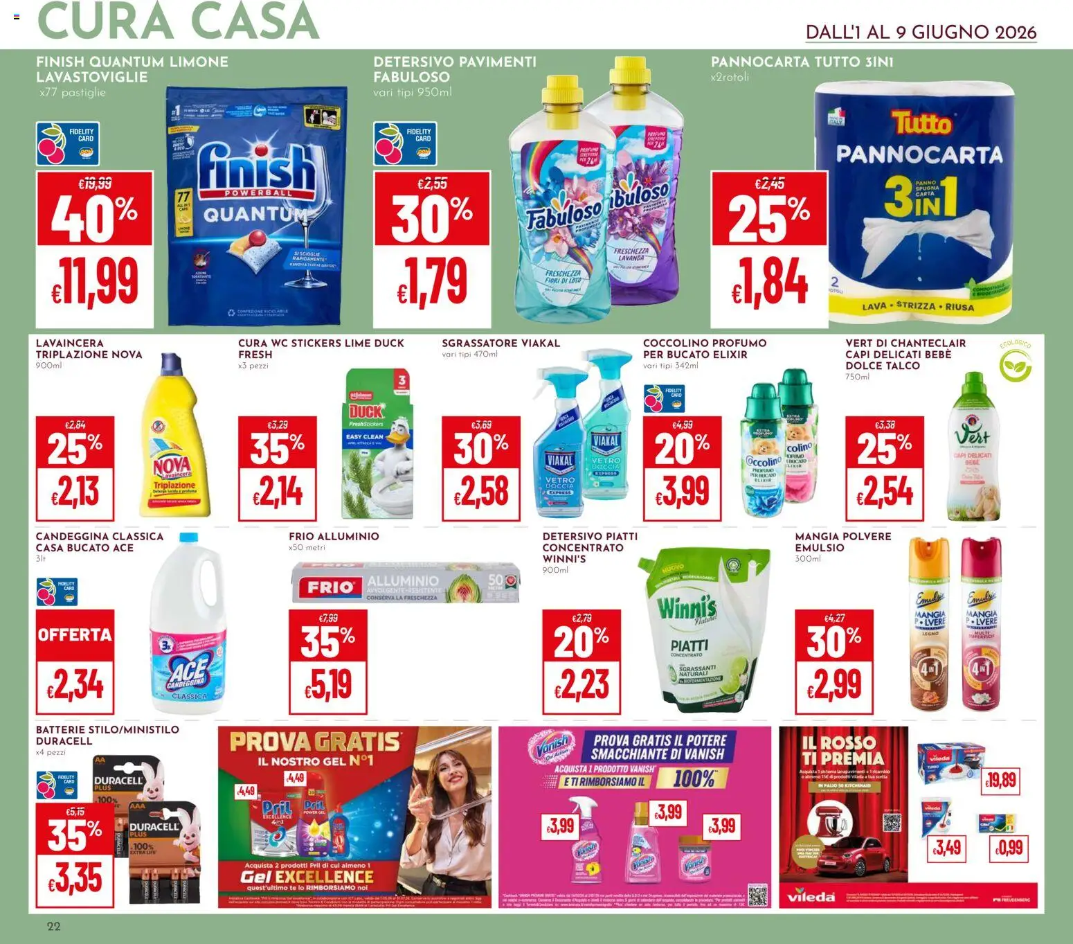 Volantino Pan del 01.06.2026 | Pagina: 22 | Prodotti: Talco, Lime, Alluminio, Batterie