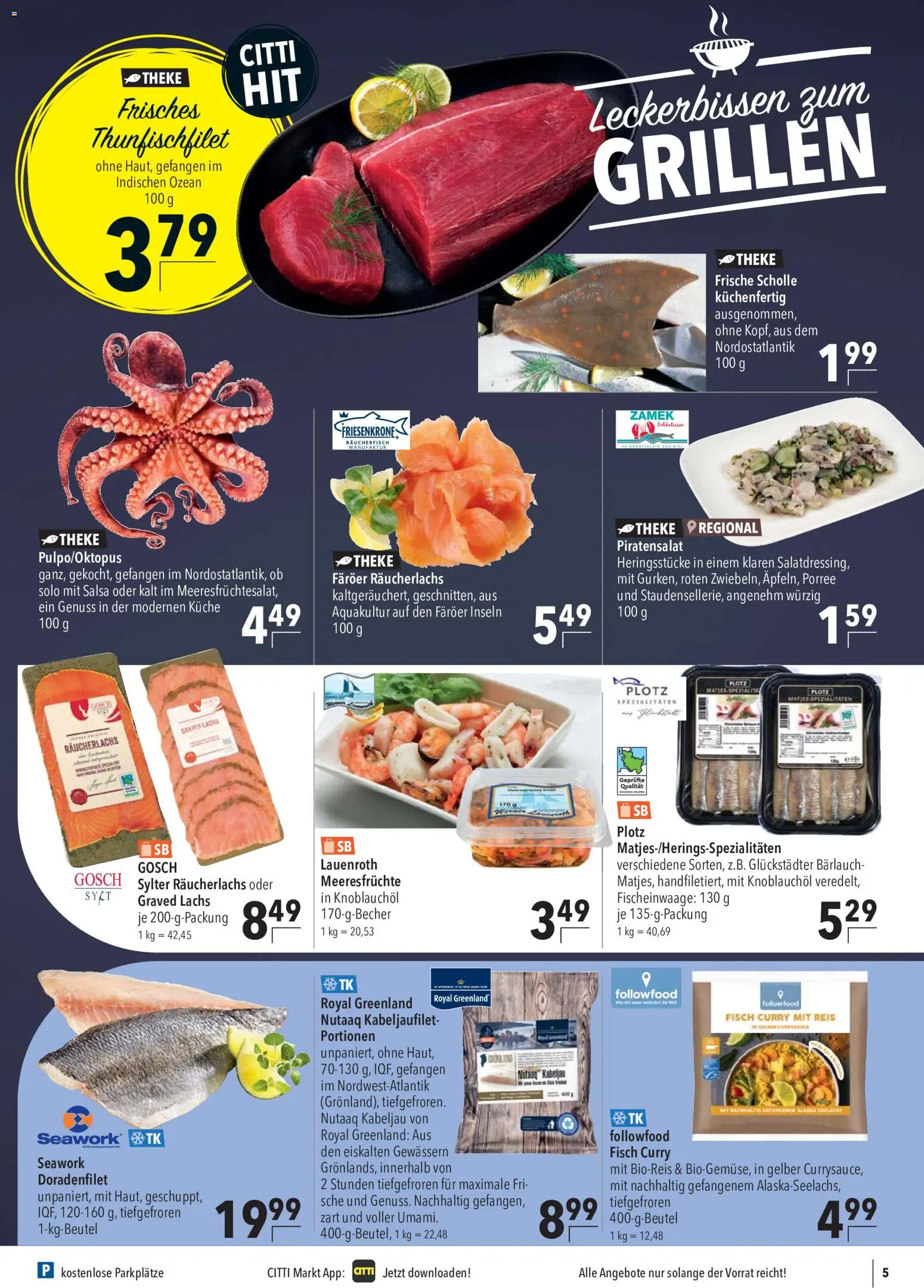 CITTI Markt Prospekt – gültig ab 10.06.2026 | Seite: 5 | Produkte: Theke, Fisch, Lachs, Reis