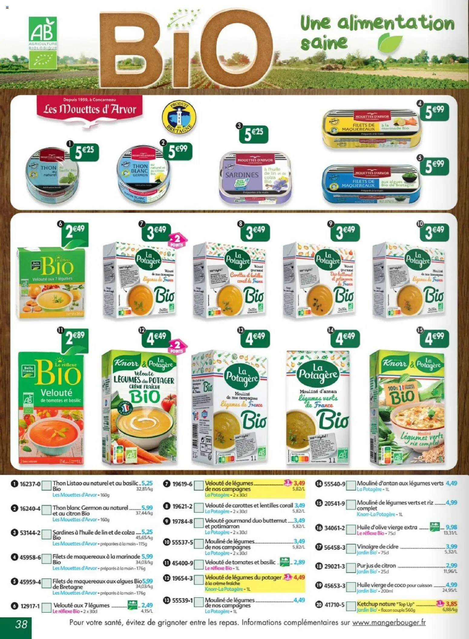 {H1} | Page: 38 | Produits: Carottes, Citron, Huile d'olive vierge, Tomates