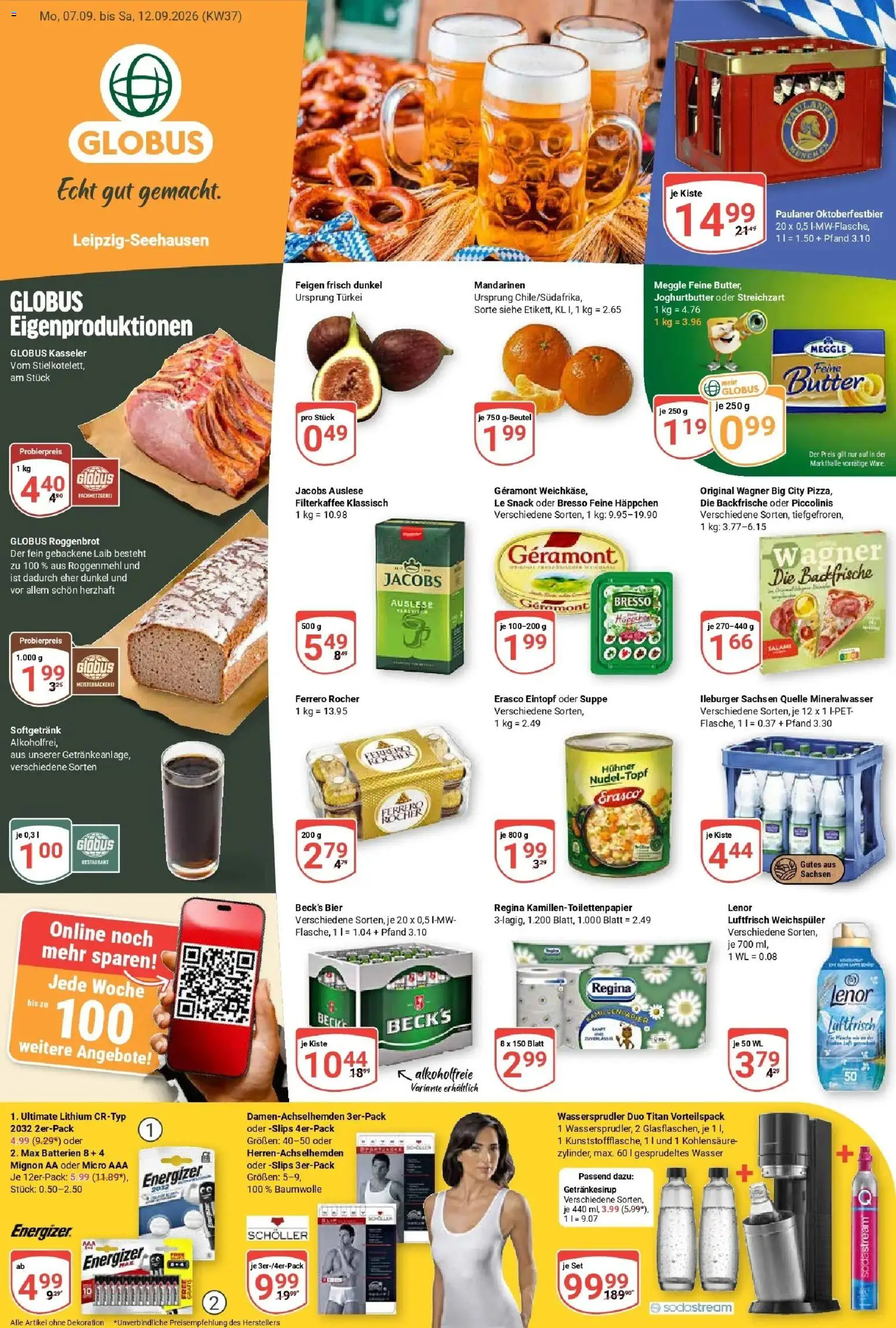Globus Prospekt Leipzig – gültig ab 07.09.2026 | Seite: 3 | Produkte: Lenor, Geramont, Feigen, Sodastream
