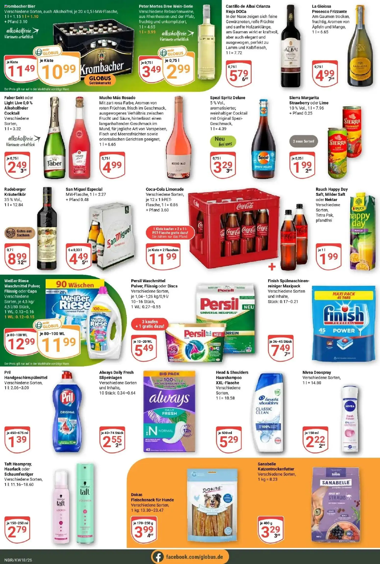 Globus Prospekt Neubrandenburg	 – gültig ab 27.04.2026 | Seite: 6 | Produkte: Coca cola, Head & shoulders, Fisch, Prosecco