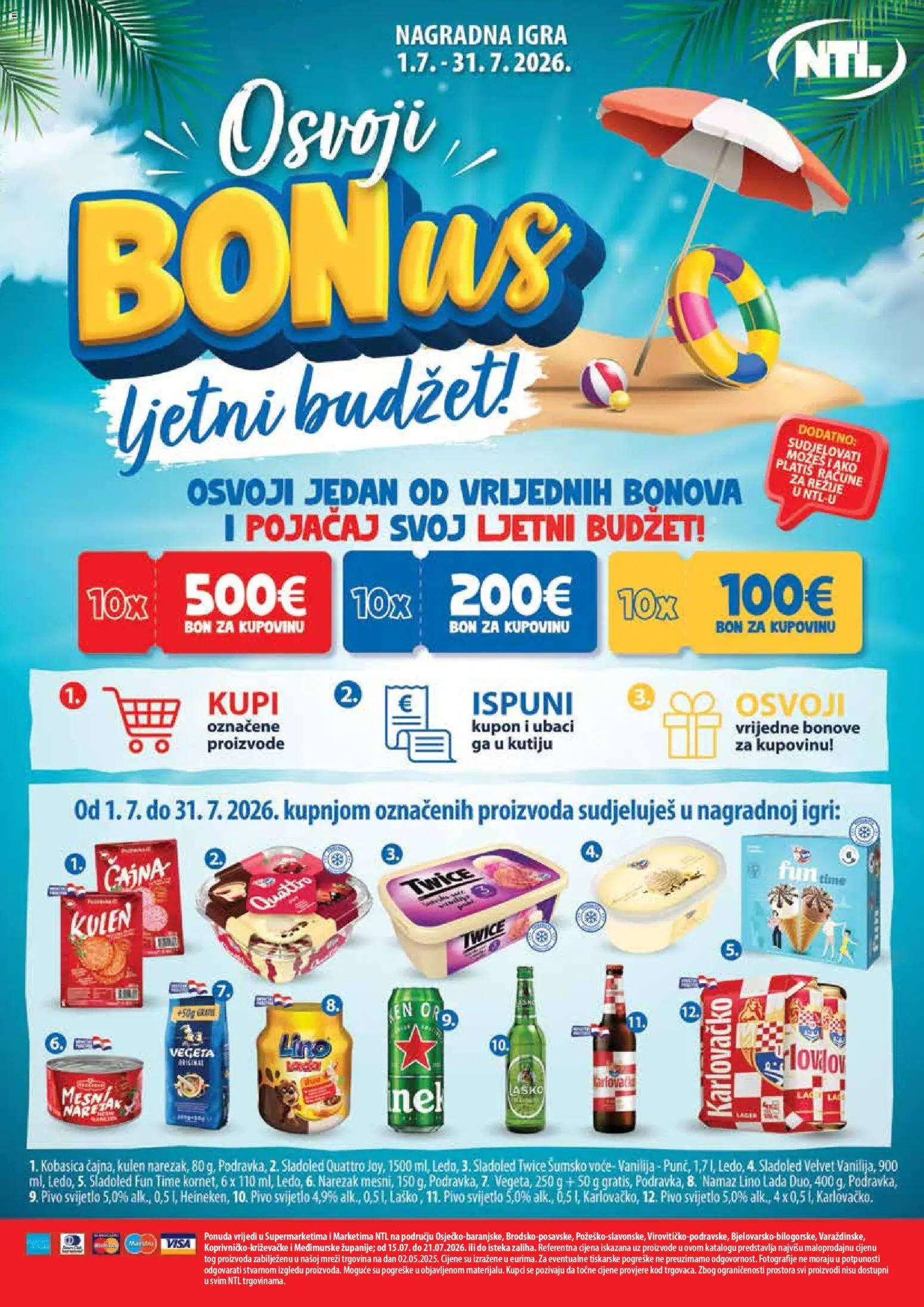 NTL katalog | vrijedi od 15.07.2026 | Stranica: 24 | Proizvodi: Šumsko voće, Lino Lada, Pivo, Laško