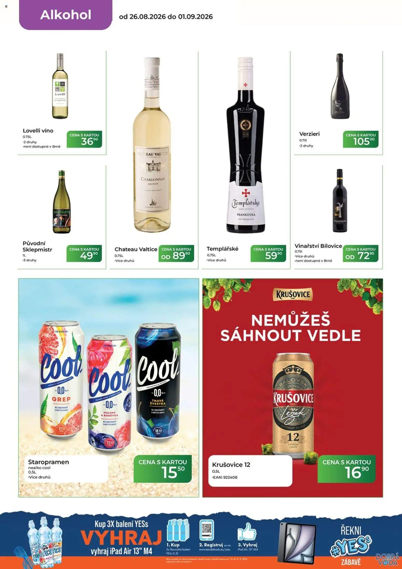 Tamda Foods leták od 26.08.2026 | Strana: 14 | Produkty: Staropramen, Víno, Sklepmistr, Krušovice