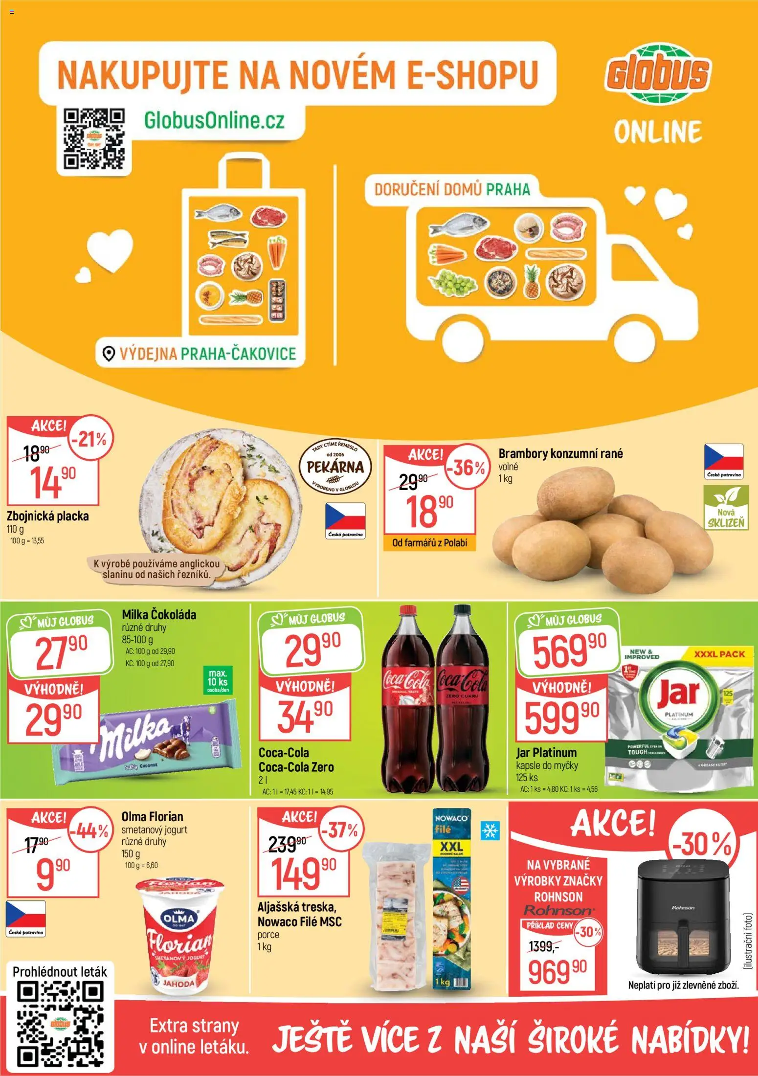Globus leták od 17.06.2026 | Strana: 2 | Produkty: Globus, Brambory, Nowaco file, Cola