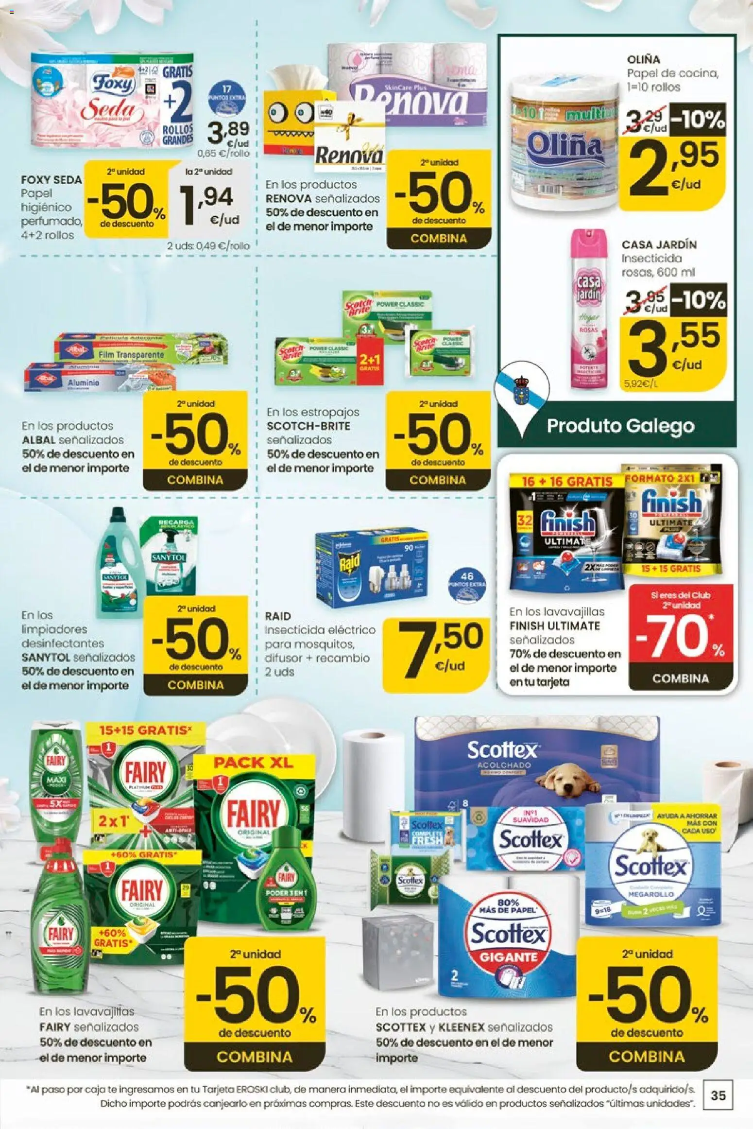 Eroski Ofertóns de verán │ válido desde el 11.06.2026 | Página: 35 | Productos: Té, Lavavajillas, Caja