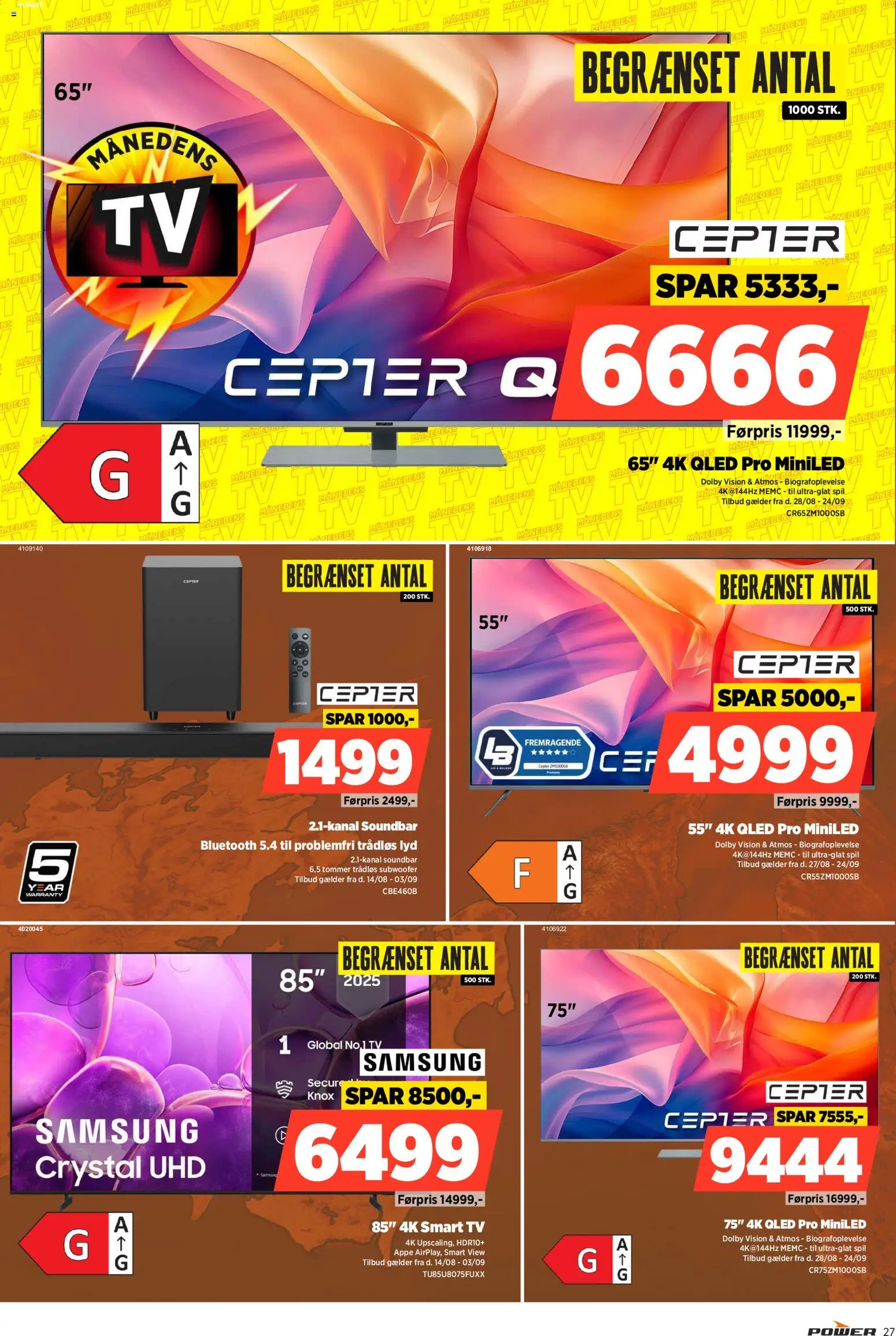 Power tilbudsavis – gyldig fra 28/08/2026 | Side: 27 | Produkter: Soundbar, Smart TV, Lyd, Spil