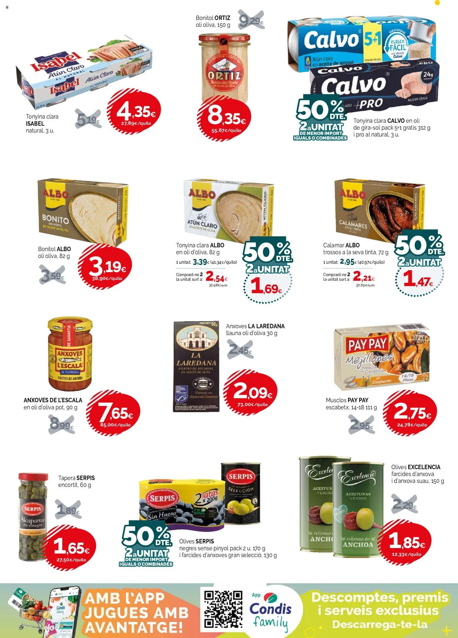 Condis folleto │ válido desde el 16/09/2026 | Página: 16 | Productos: Anchoas, Aceite, Anchoa, Atún claro