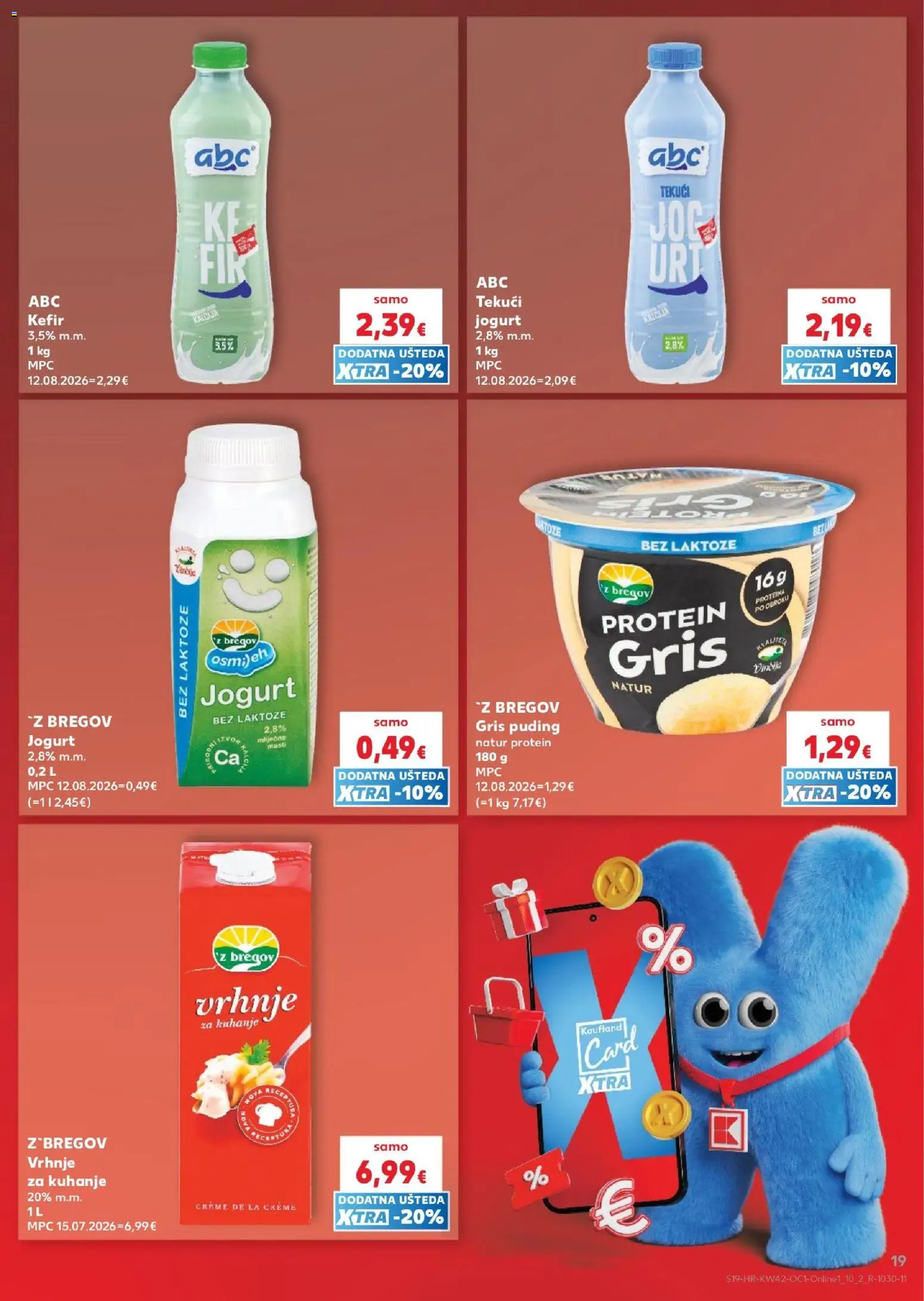Kaufland katalog | vrijedi od 14.10.2026 | Stranica: 19 | Proizvodi: Protein, Vrhnje za kuhanje, Jogurt, Puding