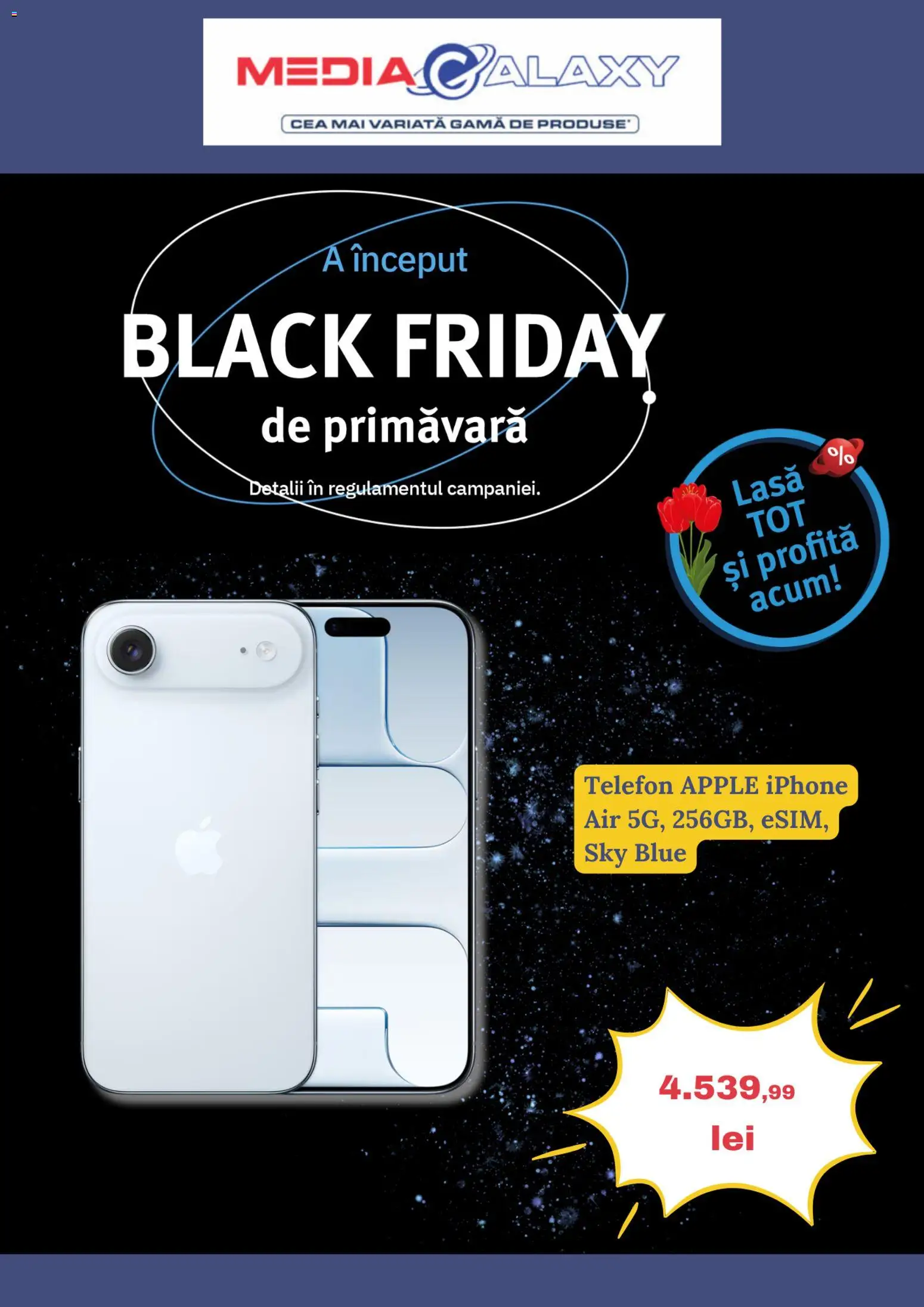 Noul catalog Media Galaxy – valabil de la 14.05.2026 | Pagină: 1 | Produse: Telefon, Apple