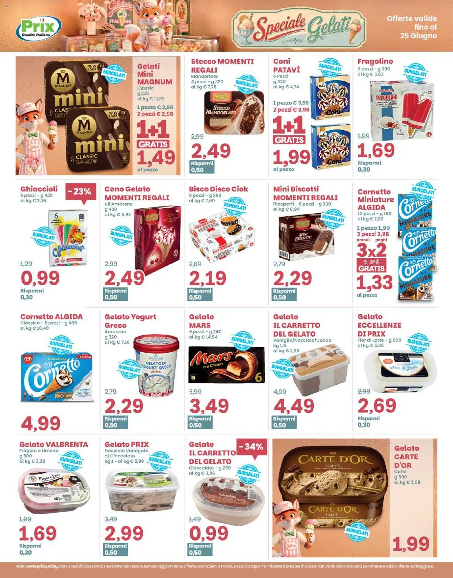 Volantino Prix del 15.06.2026 | Pagina: 16 | Prodotti: Yogurt greco, Yogurt, Cioccolato, Amarena