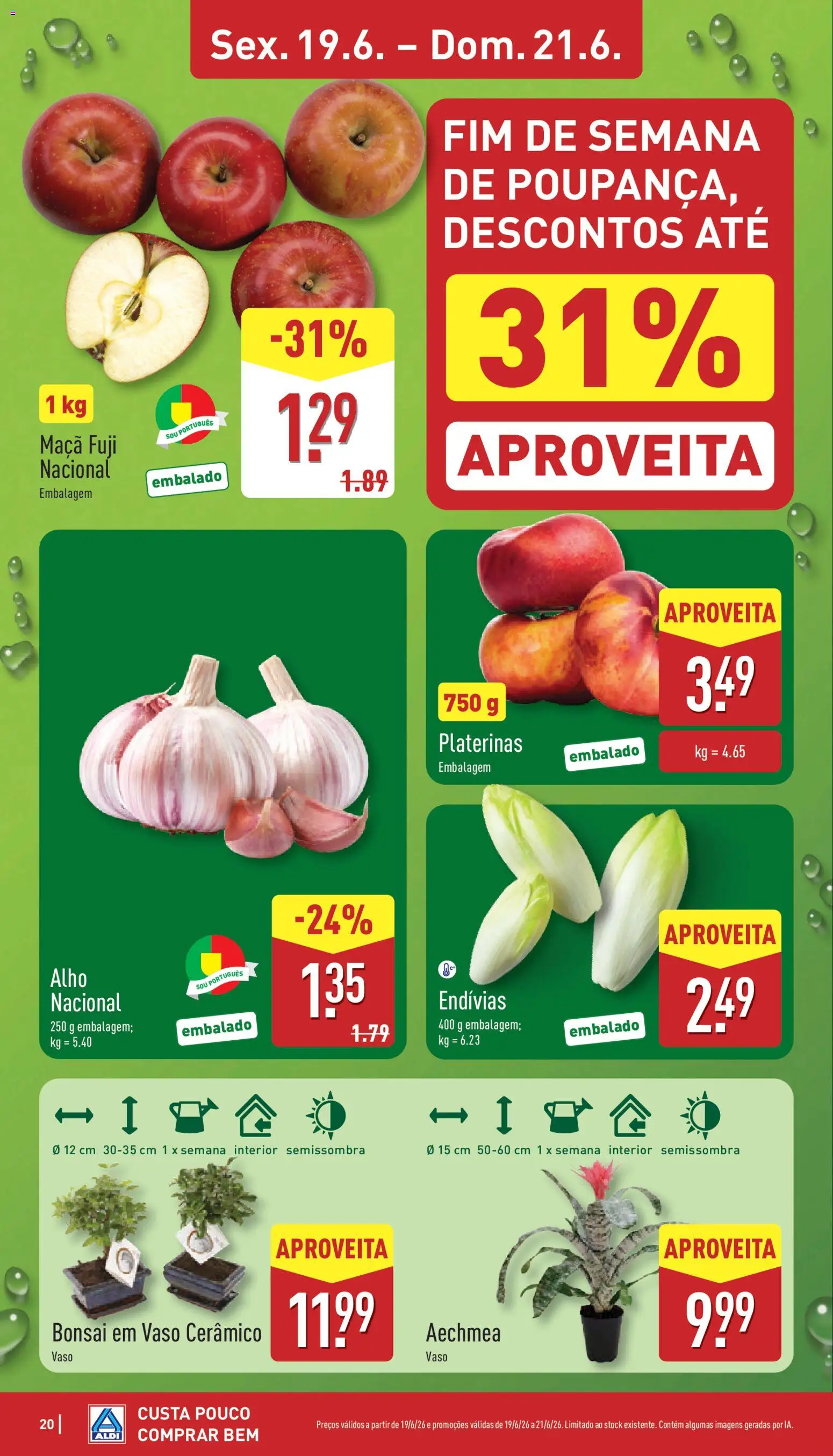 Aldi folheto │ válido de 15.06.2026 | Página: 20 | Produtos: Maça, Vaso